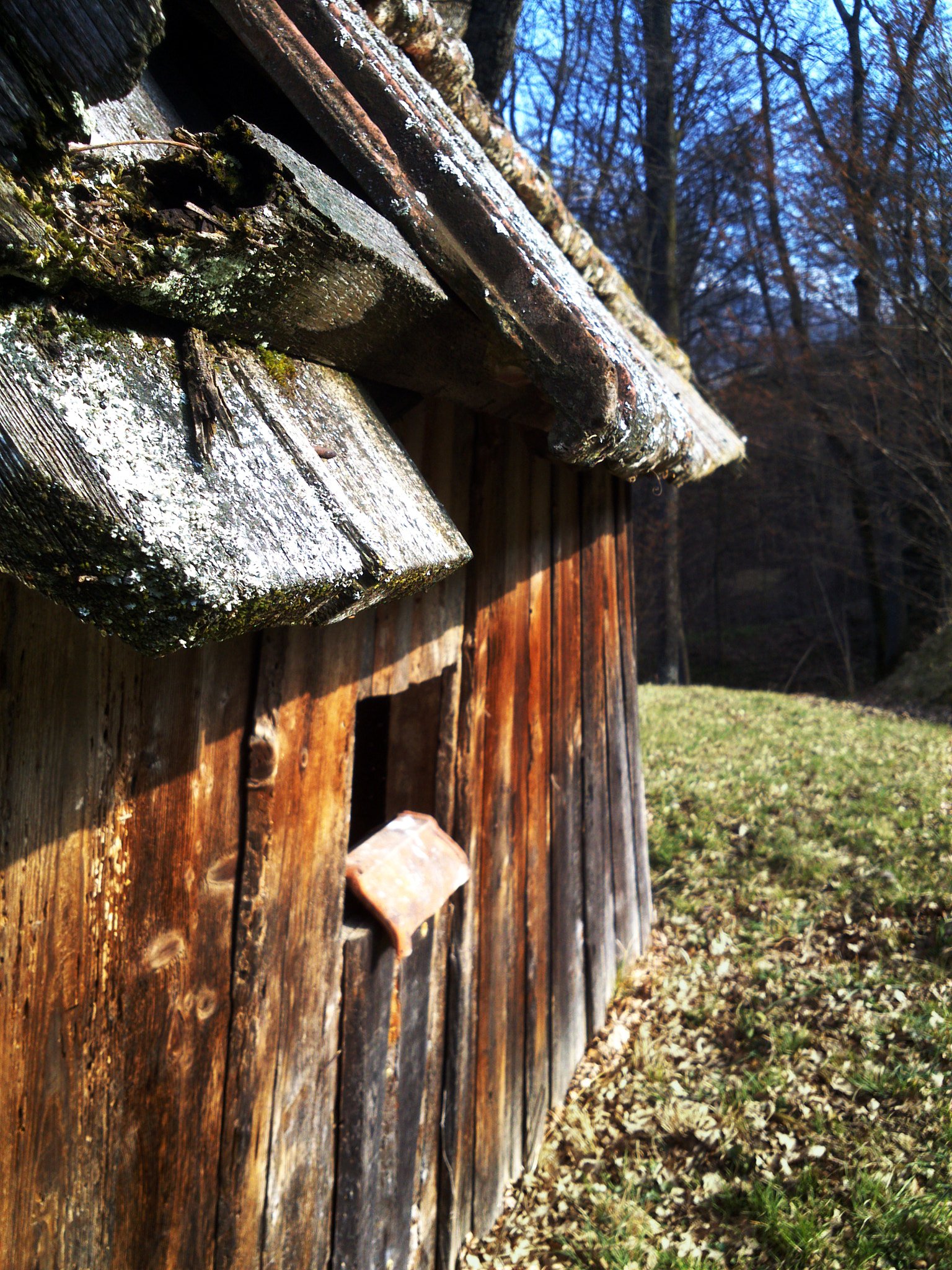 Sony Xperia P sample photo. Woodencabin at spring photography