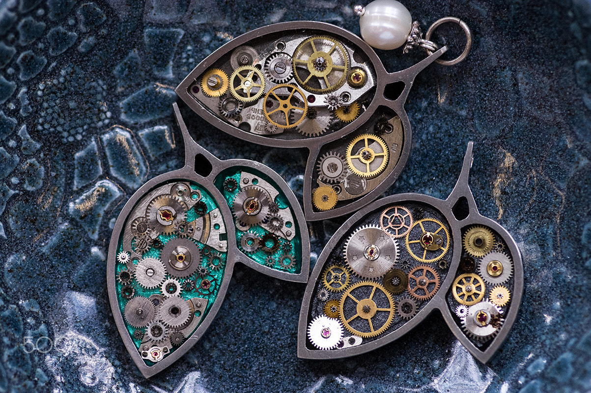 Pentax smc D-FA 100mm F2.8 macro sample photo. Decoration with gears photography