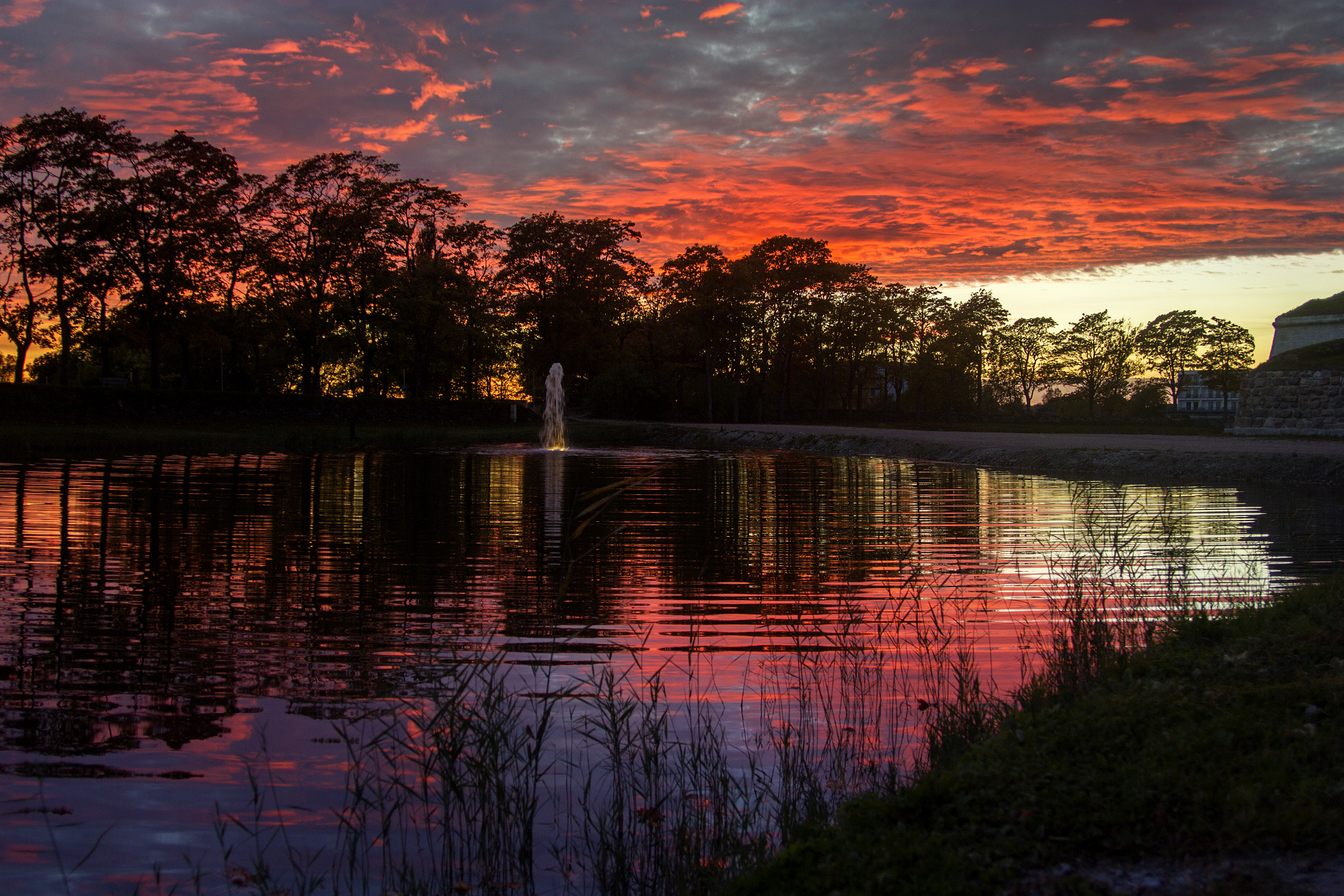 Canon EF 24-85mm F3.5-4.5 USM sample photo. Reflecting sunset photography