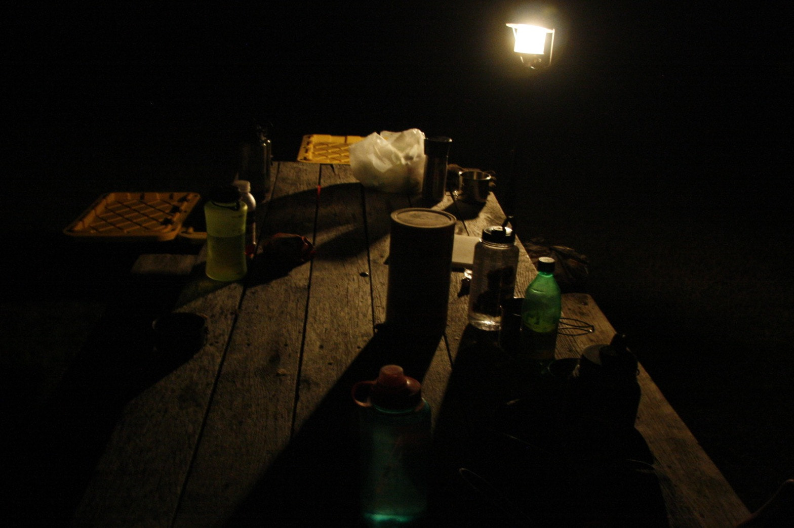 Canon EF-S 17-85mm F4-5.6 IS USM sample photo. Just a table at a camp out photography