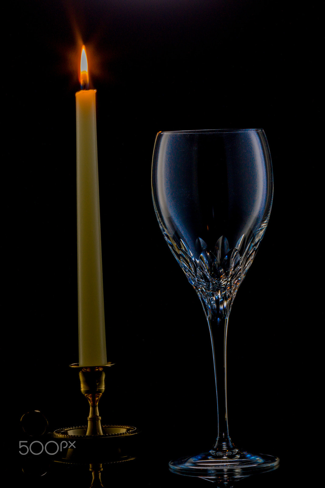 Hasselblad H4D-40 + HC 120 sample photo. Candle and glass photography