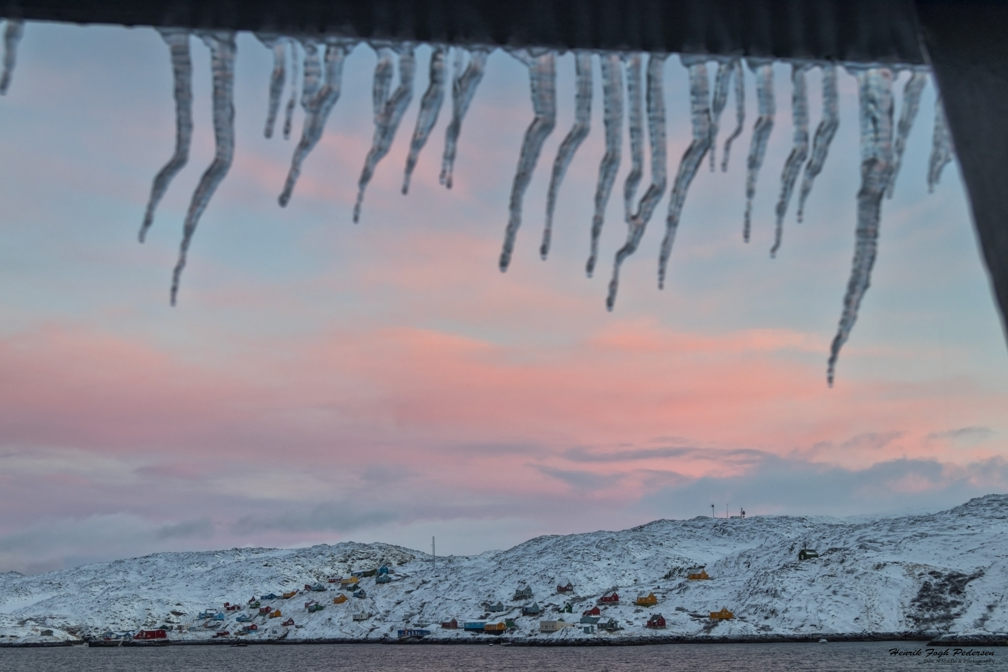 Canon EF-S 17-85mm F4-5.6 IS USM sample photo. Winter has come/sunset over sarfanguaq photography