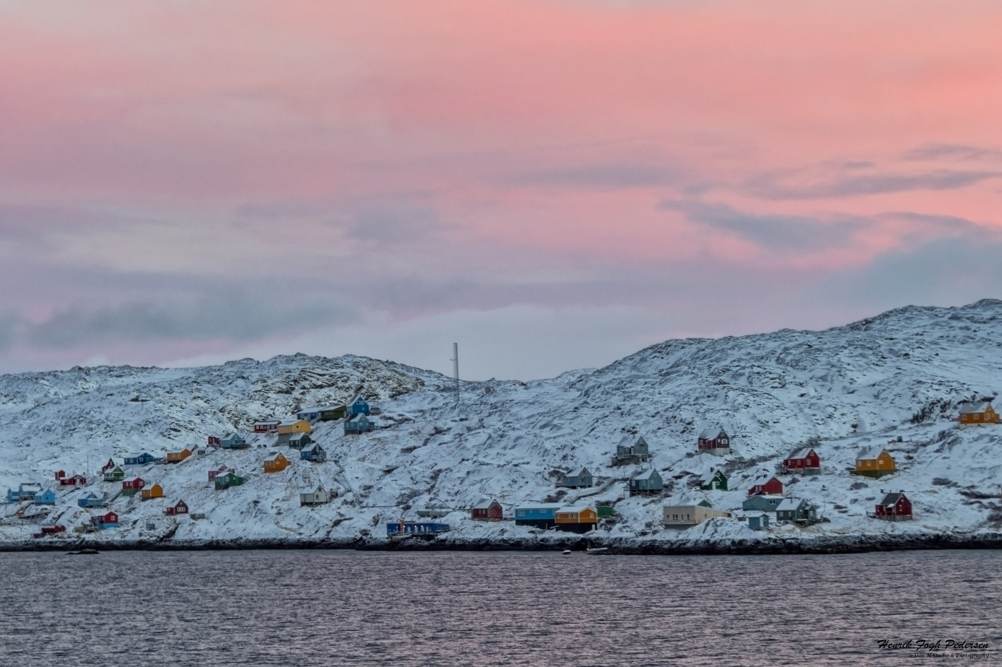 Canon EF-S 17-85mm F4-5.6 IS USM sample photo. Winter has come/sunset over sarfanguaq photography