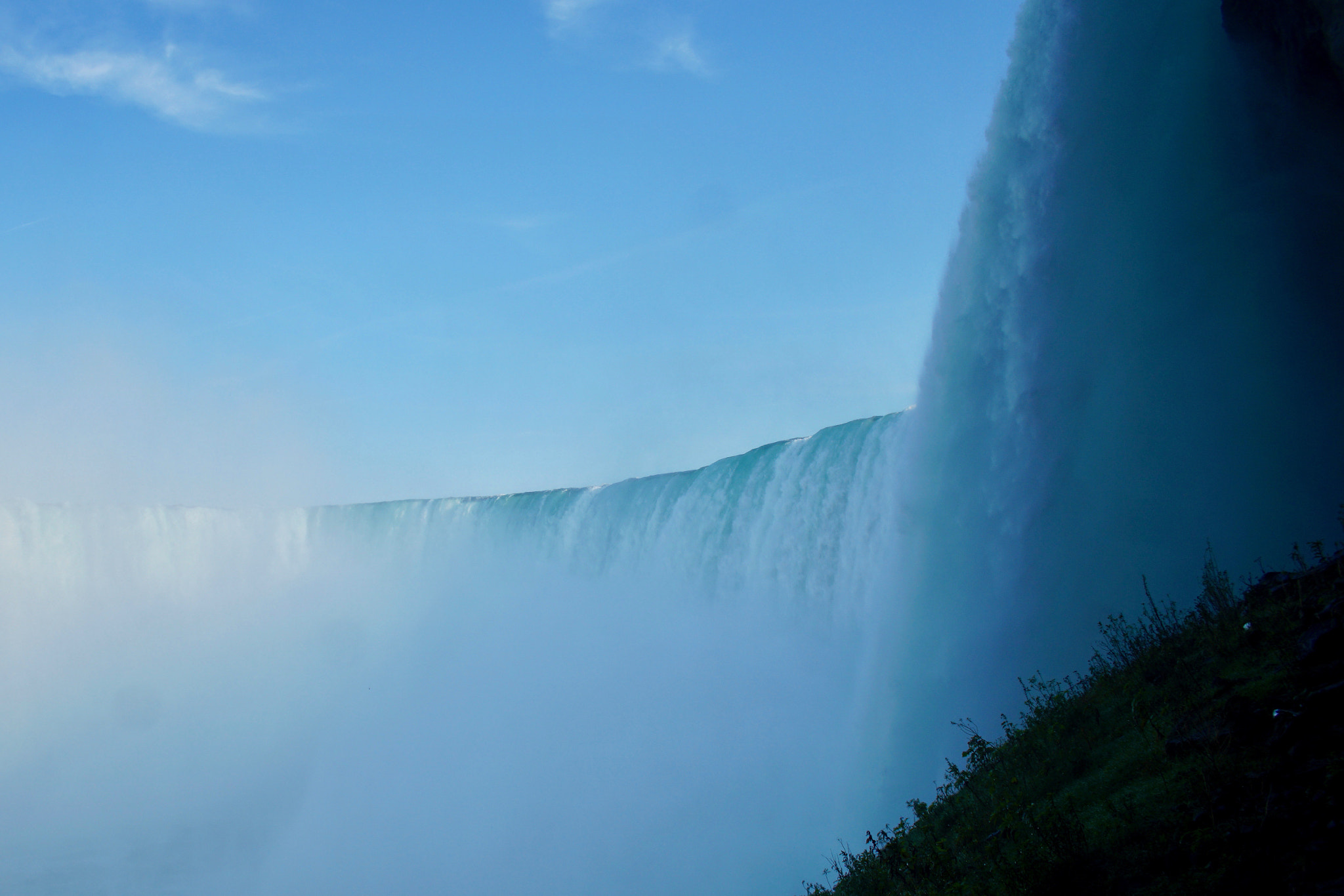 Sony a6300 + Tamron 18-270mm F3.5-6.3 Di II PZD sample photo. Niagara falls from down under photography