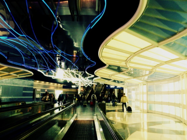 Panasonic DMC-FH20 sample photo. Chicago o'hare airport photography