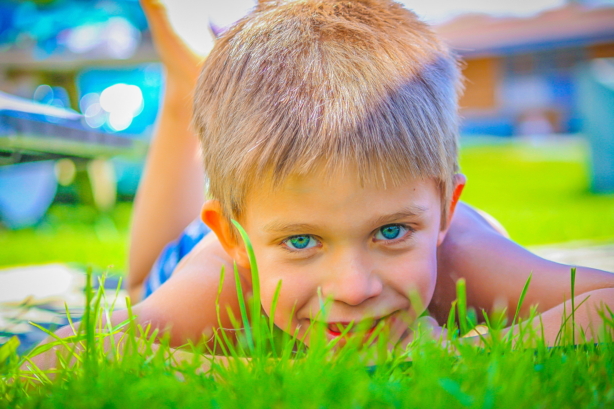 Canon EF-S 55-250mm F4-5.6 IS sample photo. Nephew photography
