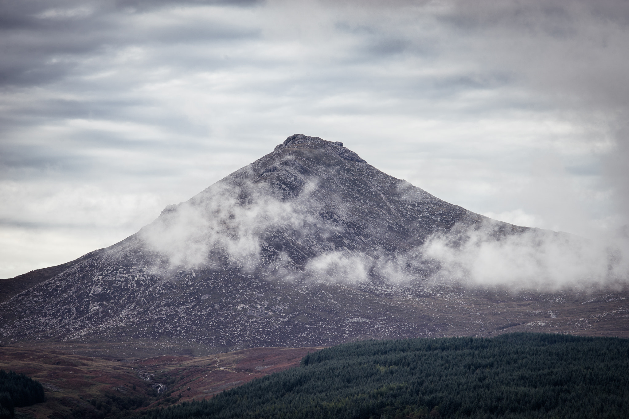 Sony a7 II + Canon EF 70-200mm F4L IS USM sample photo. -smoking mountain- photography