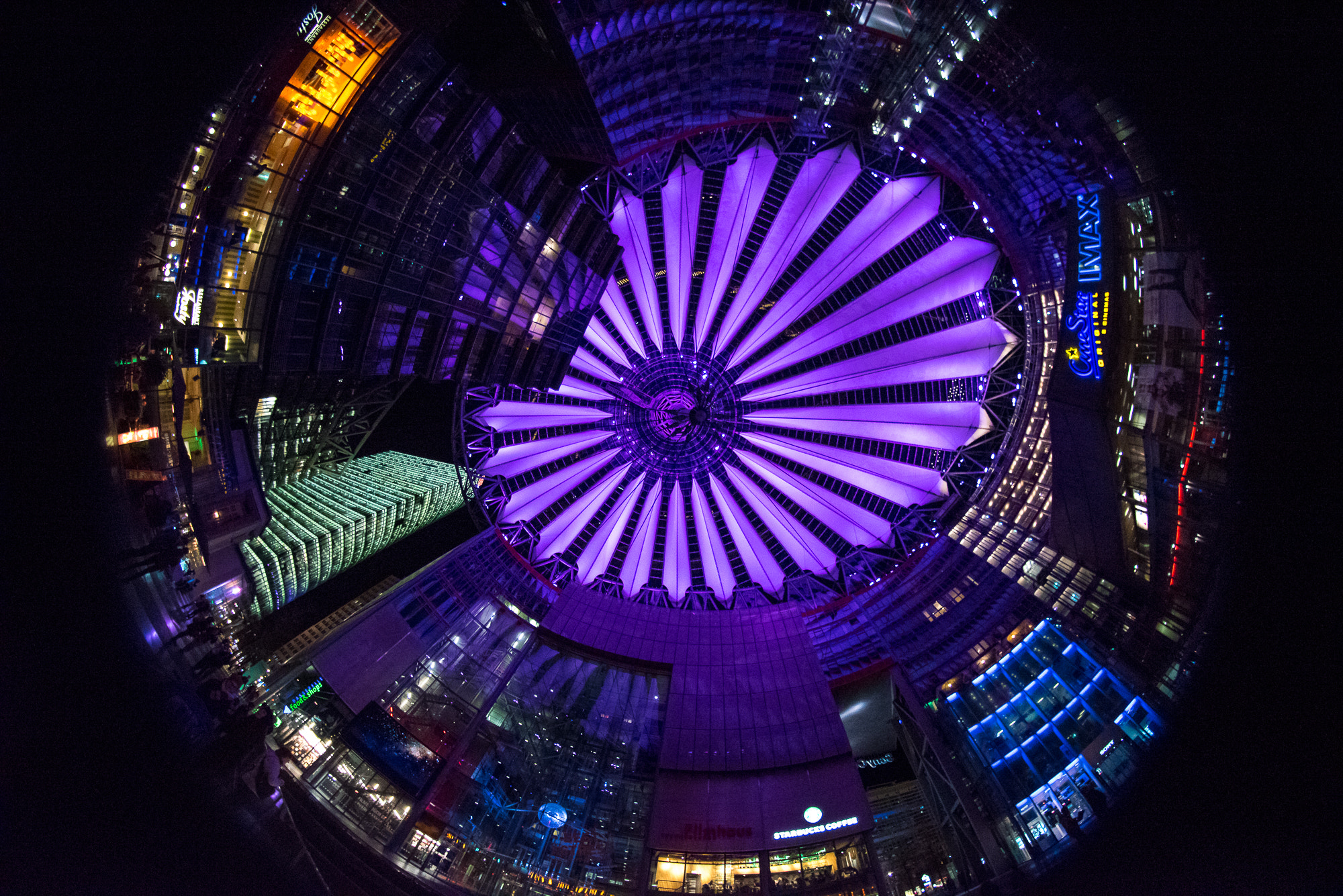 Nikon D750 + Samyang 8mm F3.5 Aspherical IF MC Fisheye sample photo. Berlin sony center photography