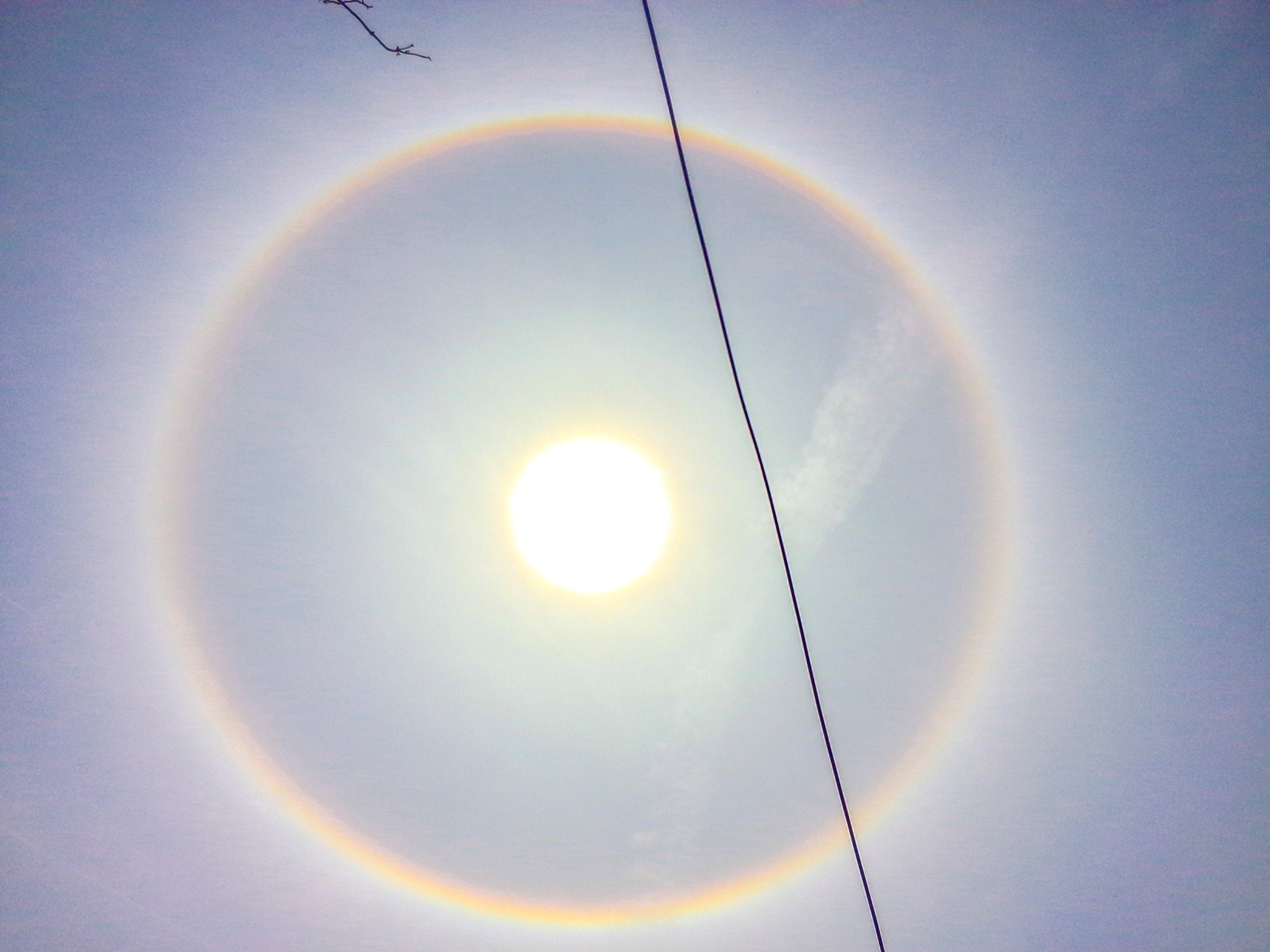 Meizu MX(35) sample photo. Solar halo photography
