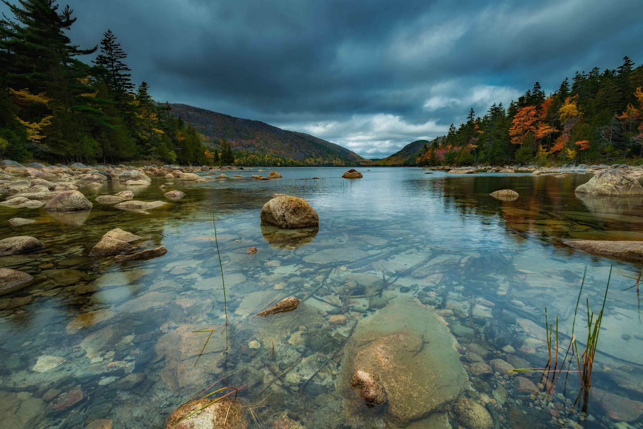 Nikon AF-S Nikkor 17-35mm F2.8D ED-IF sample photo. Jordan pond acadia me photography
