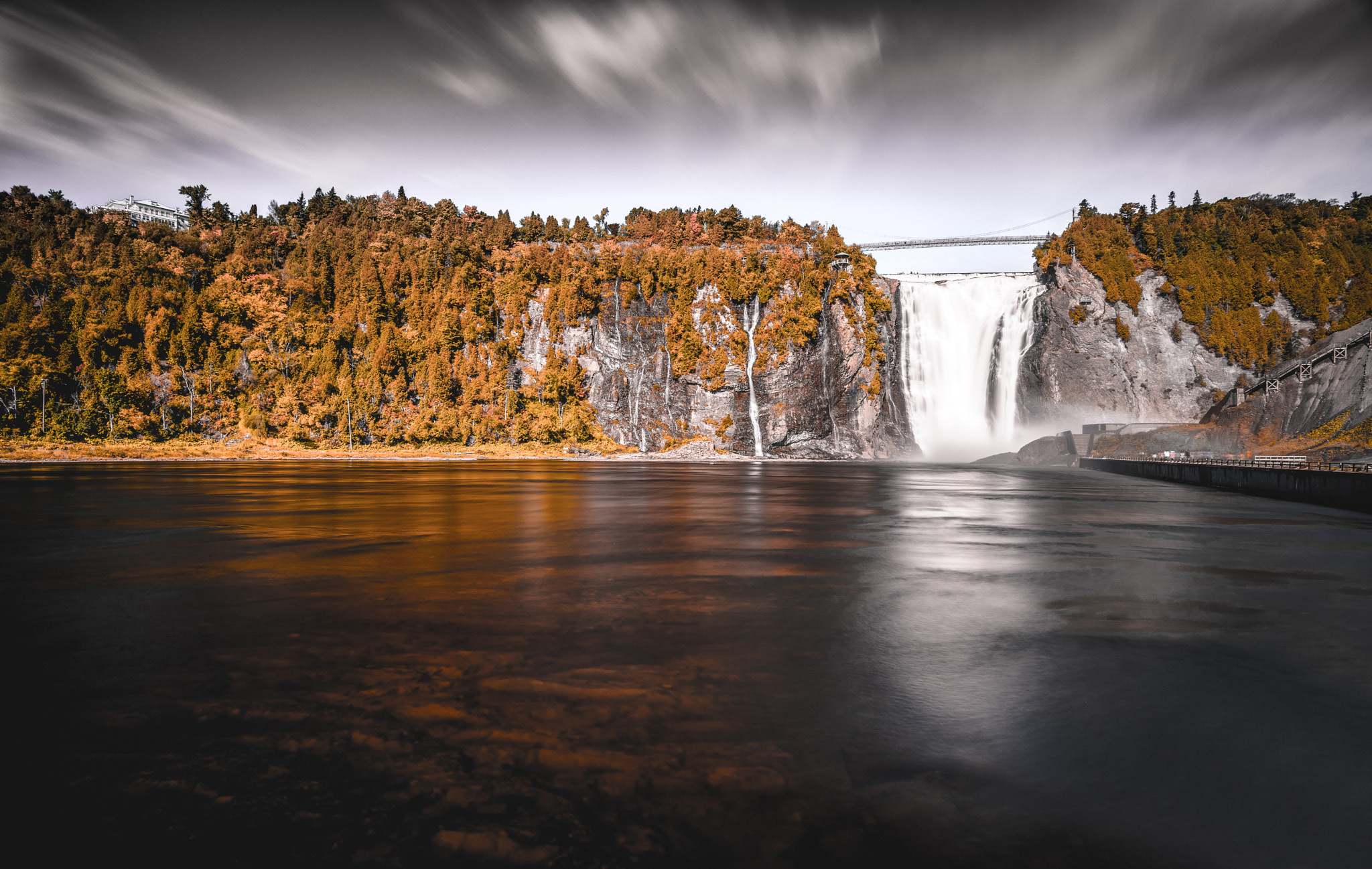 Tamron 18-270mm F3.5-6.3 Di II PZD sample photo. Montmorency falls photography