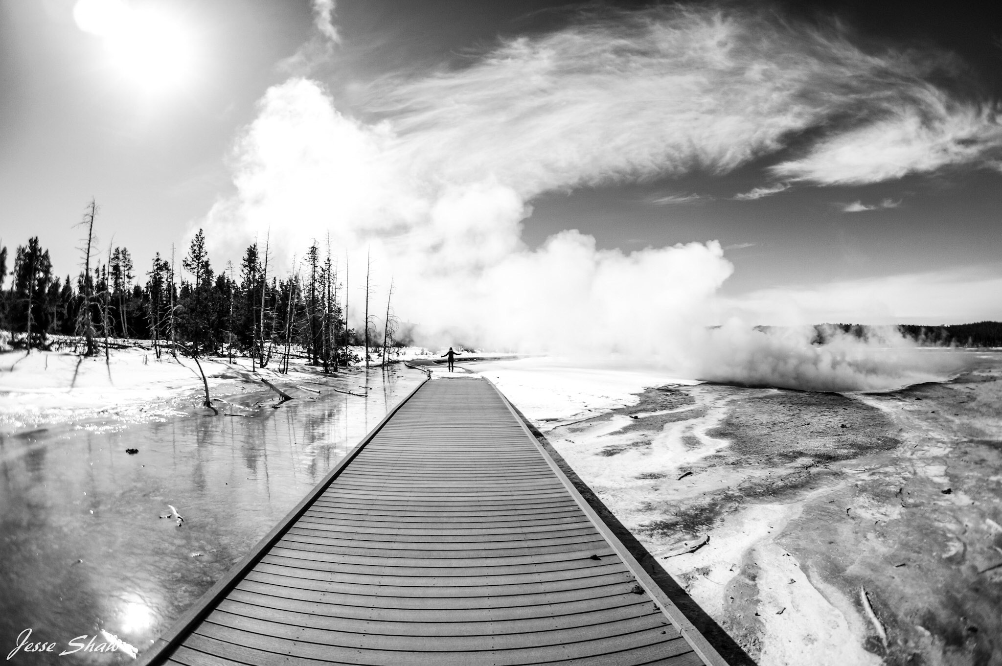 Sony Alpha NEX-6 + Sony E 16mm F2.8 sample photo. Mysterious path to yellowstone photography