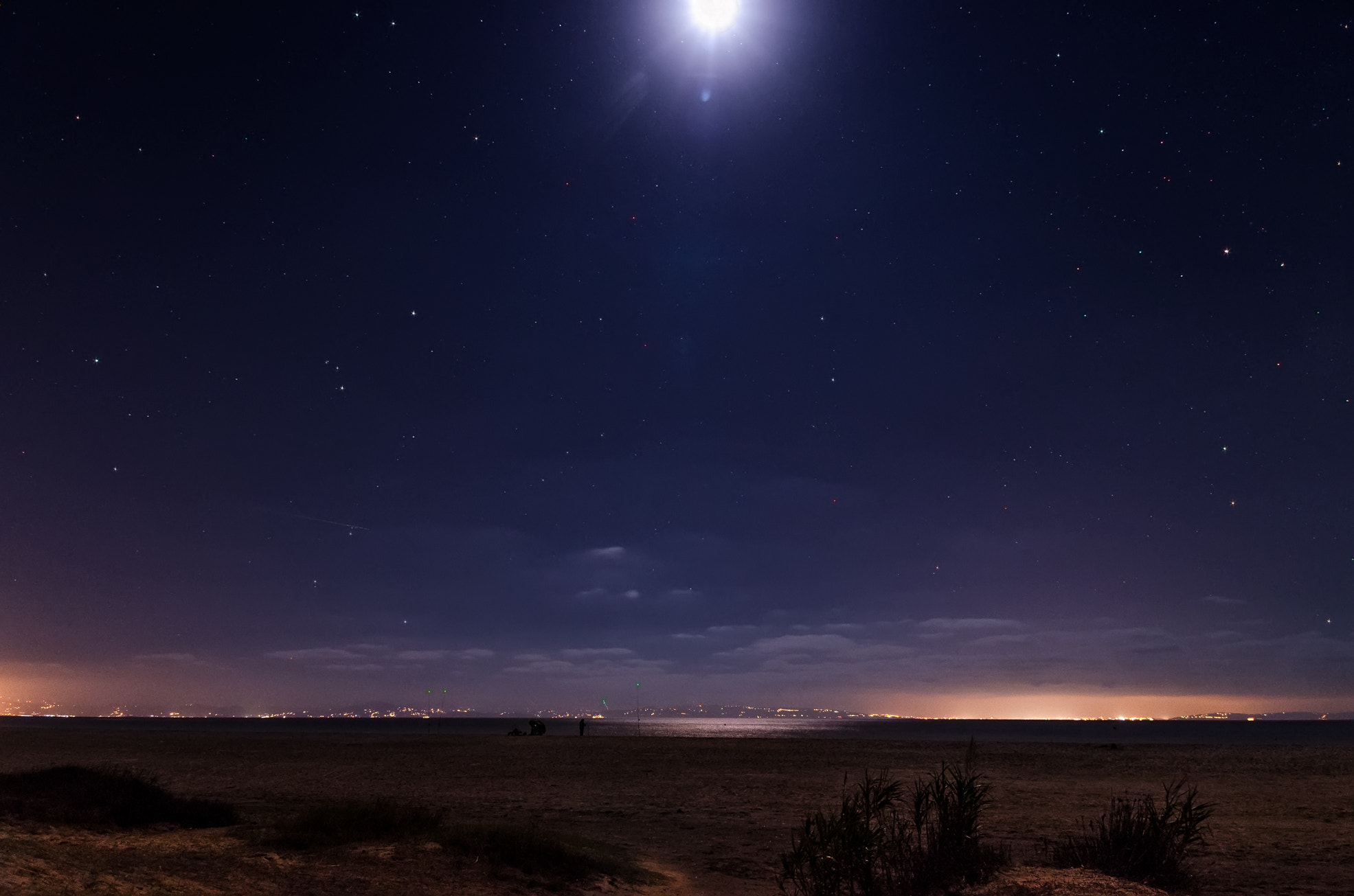 Nikon D7000 + Sigma 18-50mm F2.8 EX DC sample photo. Pescando bajo la luna photography