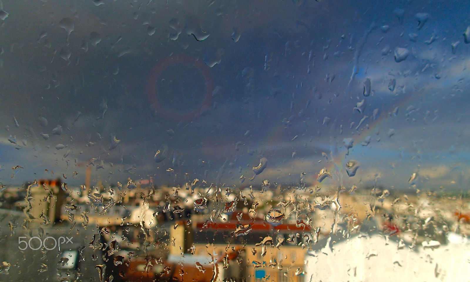 Olympus TG-2 sample photo. Rainbow in paris (self-portrait) photography