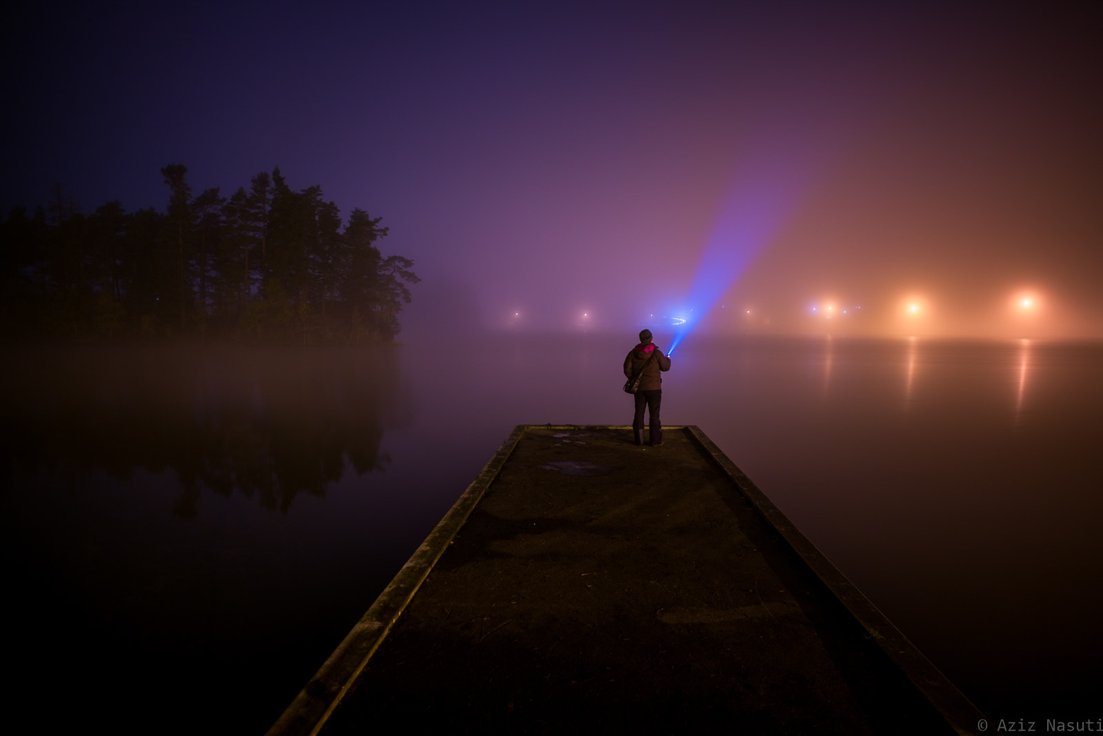 Sony a7R II + Canon EF 40mm F2.8 STM sample photo. Jonsvatnet in a foggy night! photography