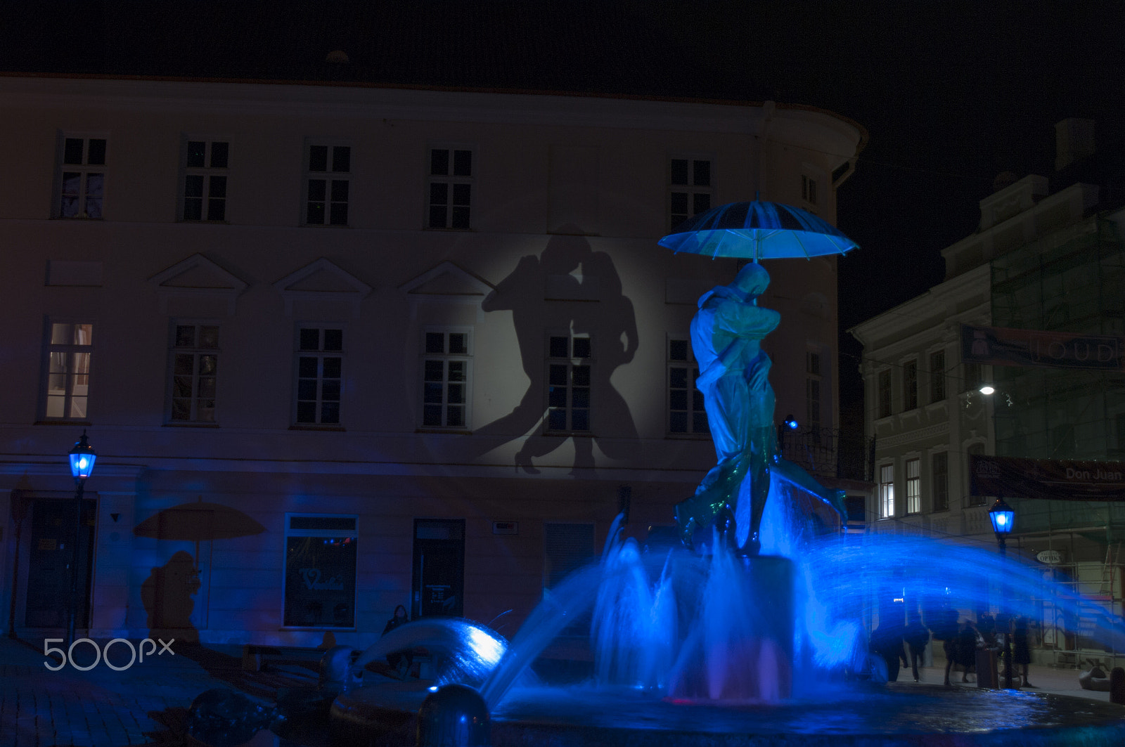 Pentax K20D sample photo. Architectural lighting and light art festival in tartu photography