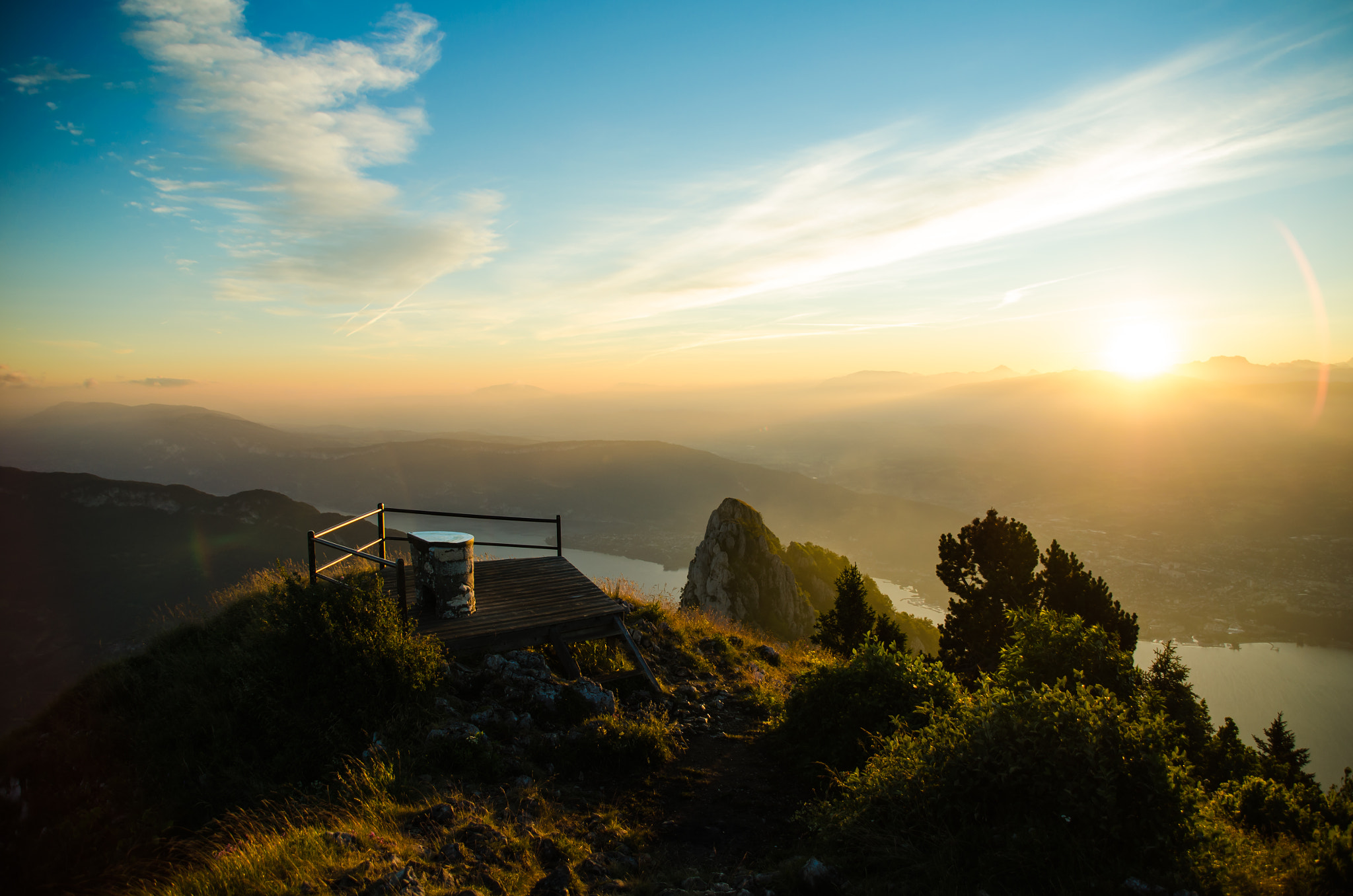 Sigma 28-300mm F3.5-6.3 DG Macro sample photo. Sunrise on aix les bains photography