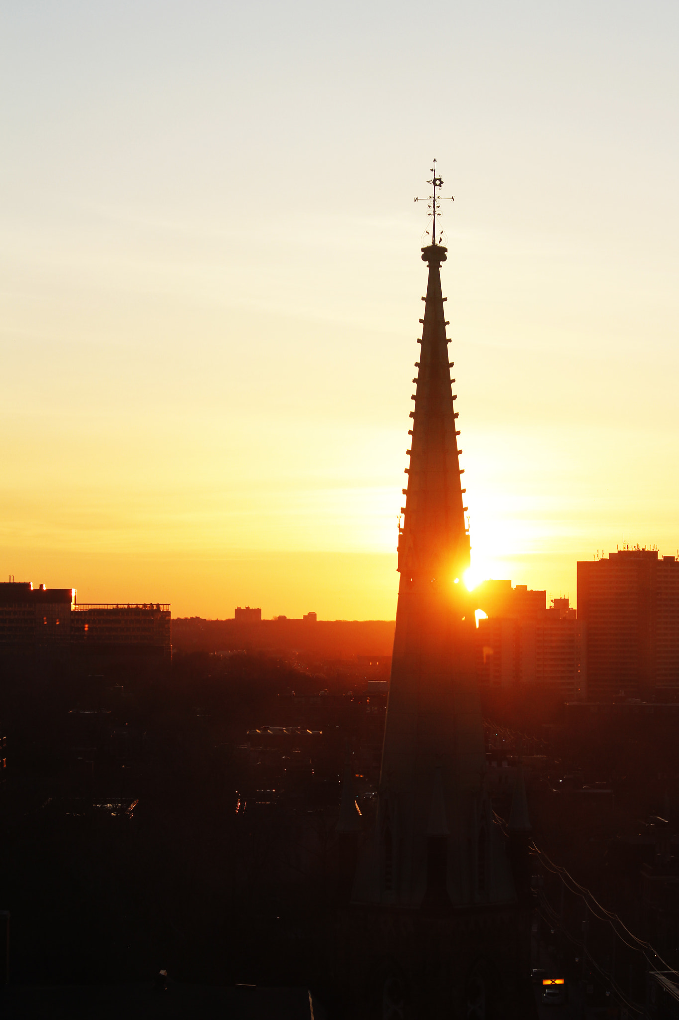 Canon EF 70-300mm F4-5.6 IS USM sample photo. Sun rise by the church photography
