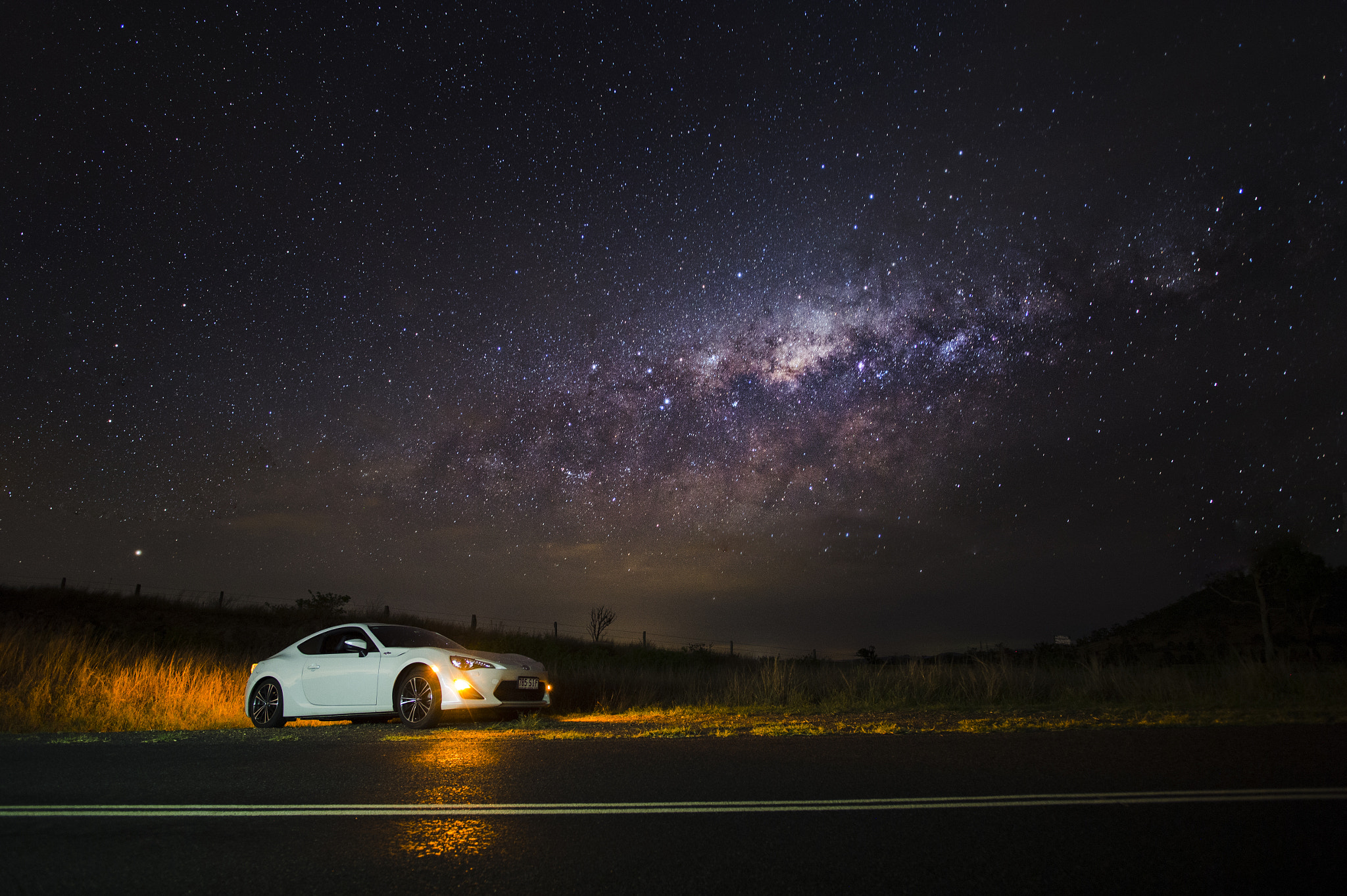 Nikon D4 + Nikon AF-S Nikkor 20mm F1.8G ED sample photo. Driving to the stars photography