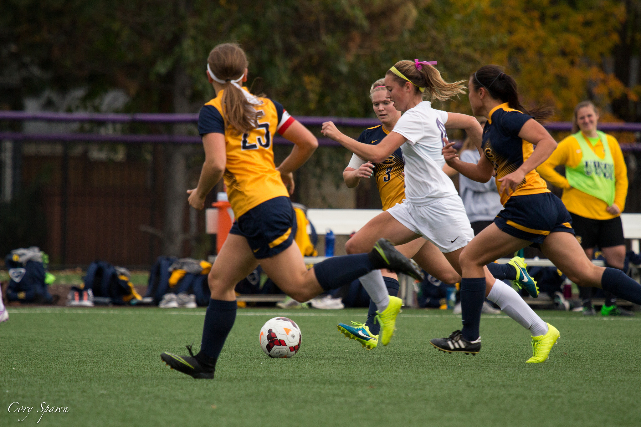 Canon EF 100-400mm F4.5-5.6L IS USM sample photo. Womens soccer vs eau claire photography