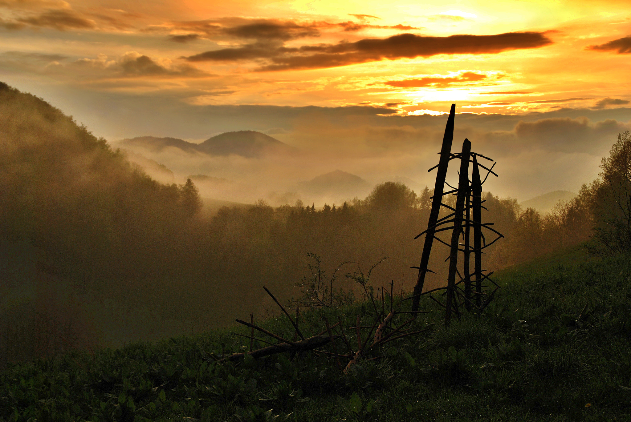 Nikon D80 sample photo. Dawn in the mountains photography