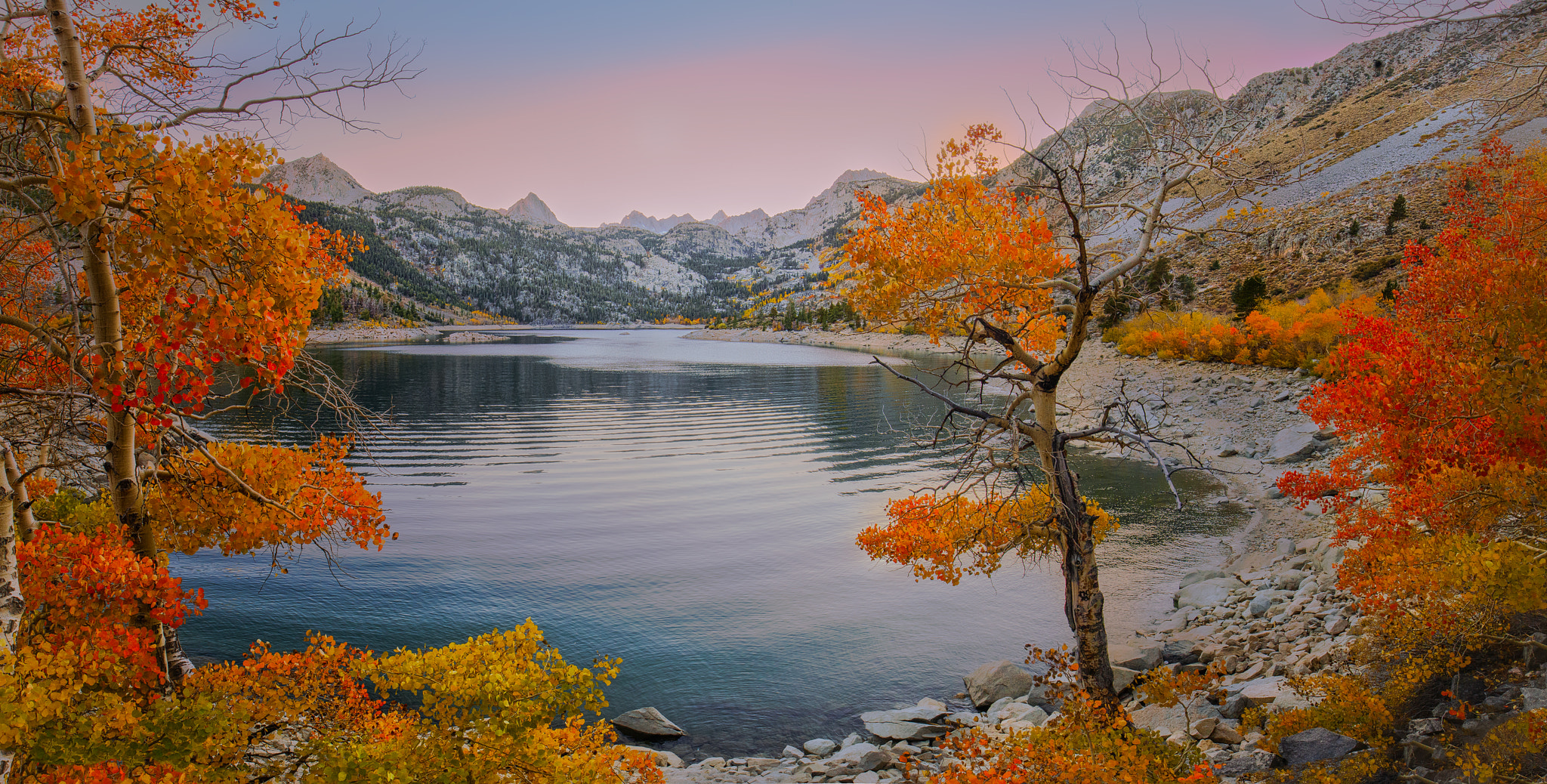 Canon EF 16-35mm F4L IS USM sample photo. The lake sabrina... photography