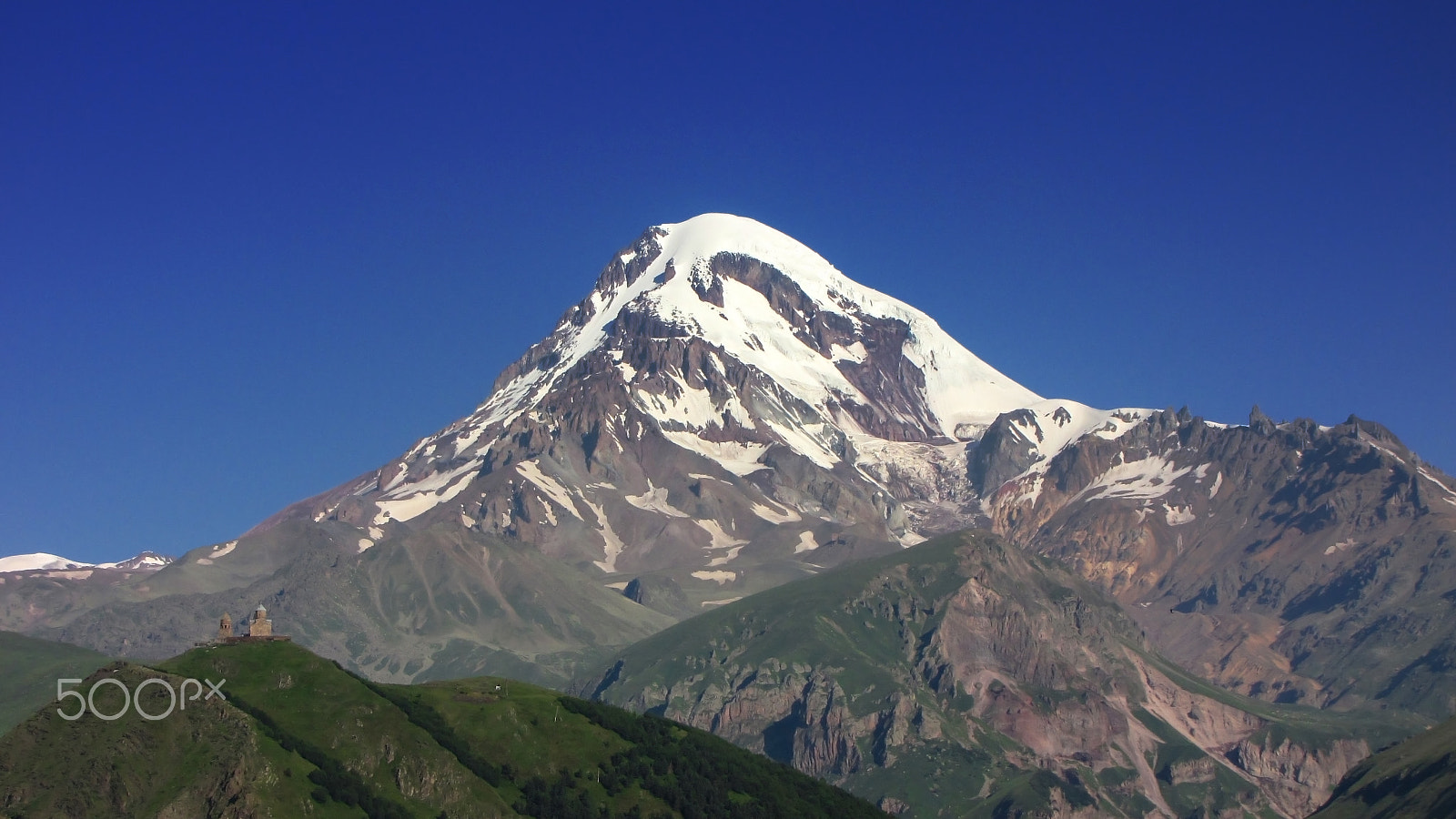 Canon PowerShot SX1 IS sample photo. Kazbek(მყინვარწვერი). purity. photography