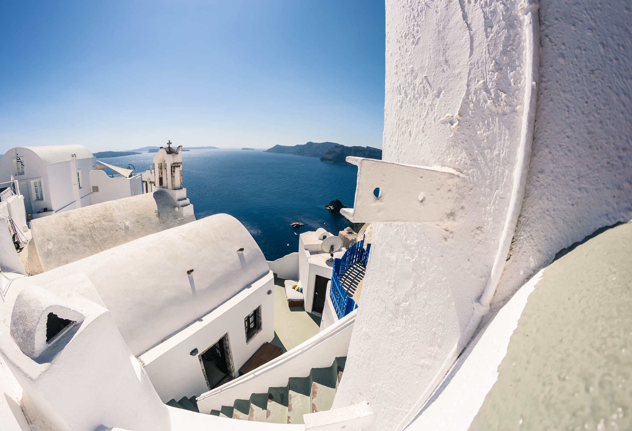 Samyang 8mm F3.5 Aspherical IF MC Fisheye sample photo. Santorini #1 photography