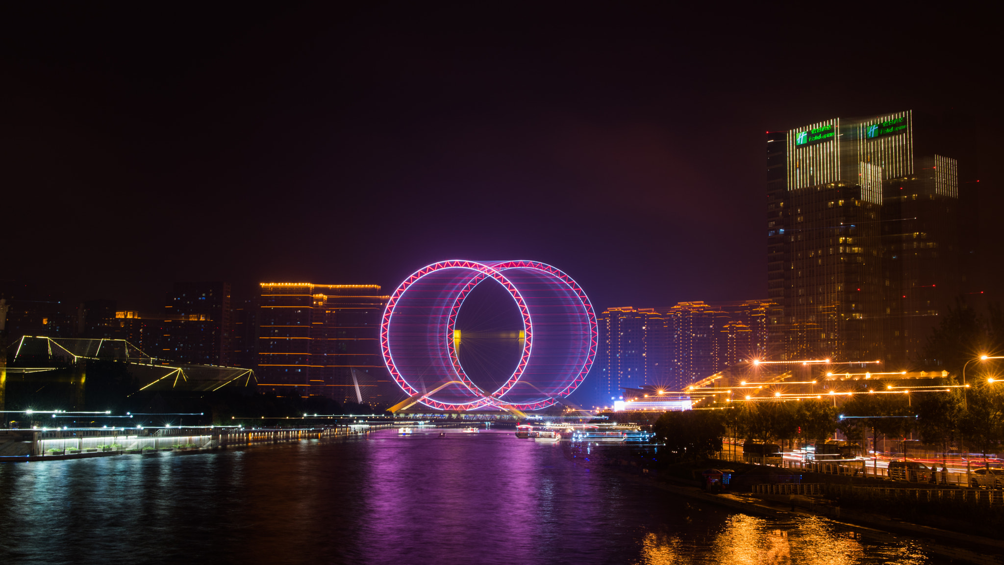 Nikon D810 sample photo. Night in tianjin photography