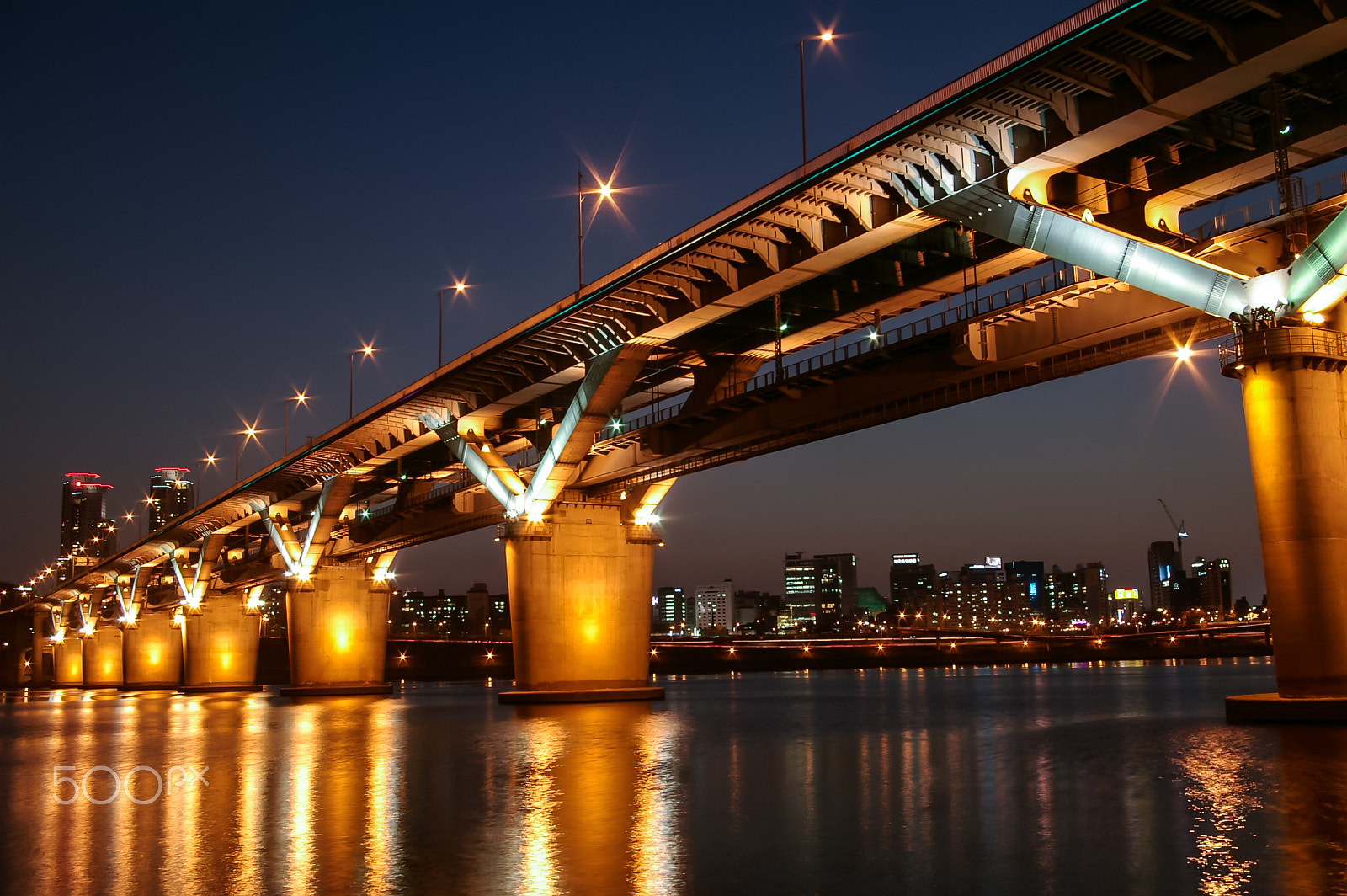 Pentax *ist DS sample photo. Beautiful bridge in seoul, korea. photography