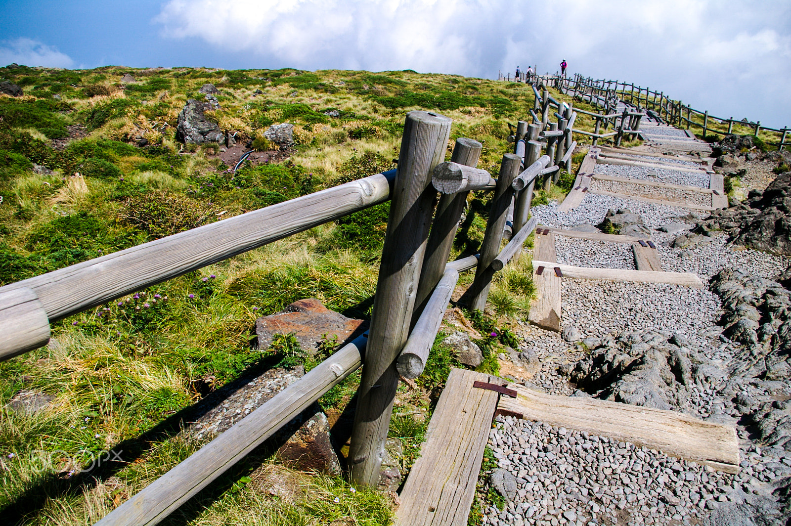 Pentax *ist DS sample photo. Top of the halla mountain at summer in jeju, korea photography