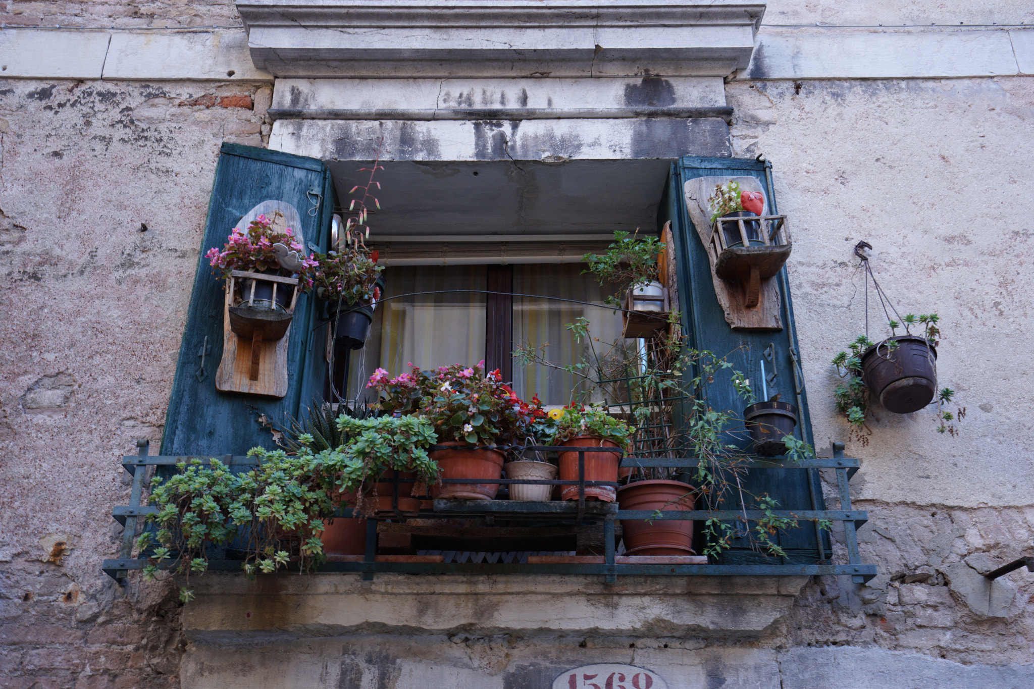 Sony a7 II sample photo. Flowers on the balcony photography