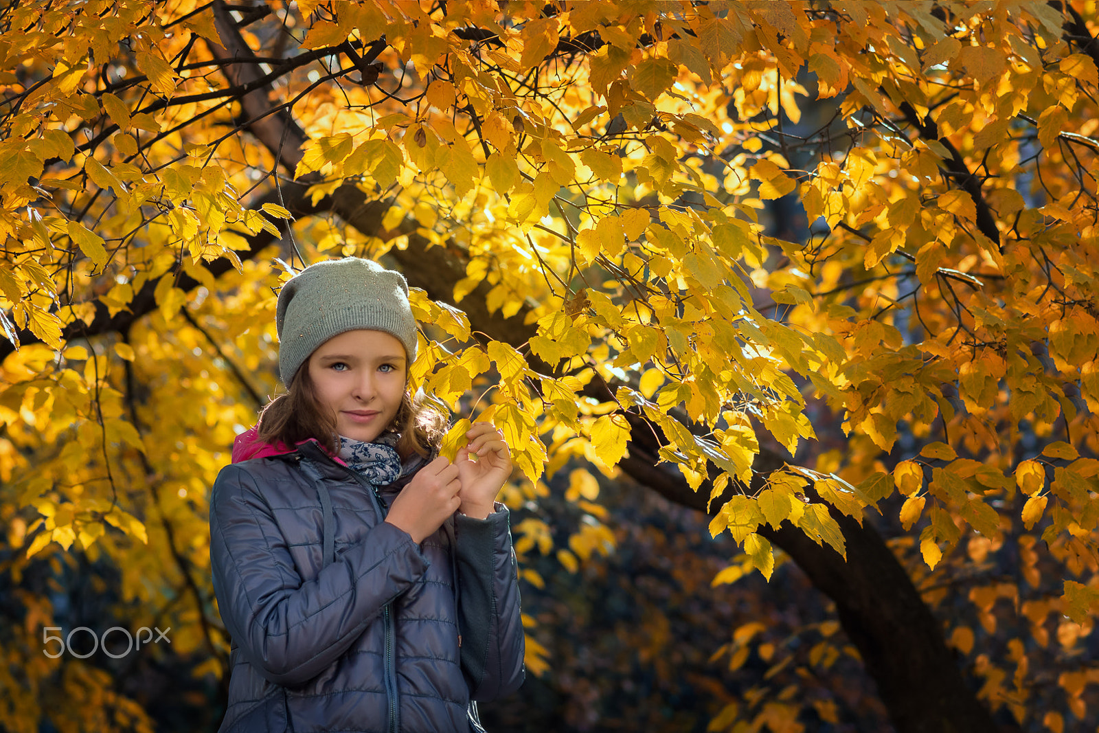 Sony SLT-A65 (SLT-A65V) sample photo. Girl and autumn photography