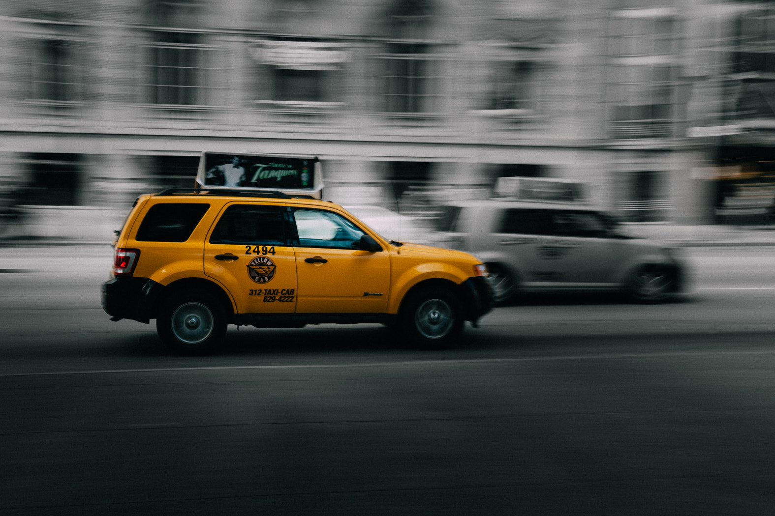Sony Alpha DSLR-A900 sample photo. Taxi photography