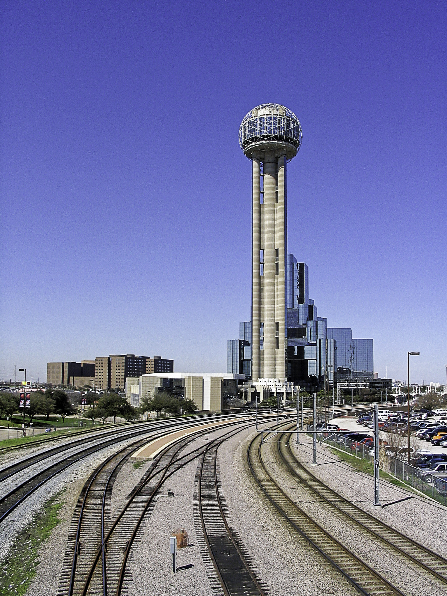 Canon POWERSHOT A75 sample photo. Reunion tower dallas tx photography