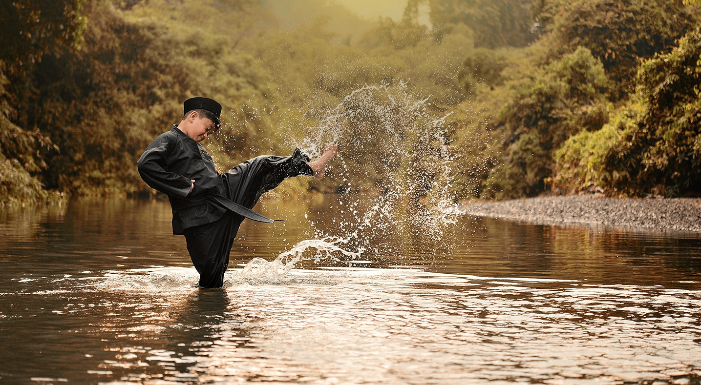 Nikon Df sample photo. Self defend training in the river photography