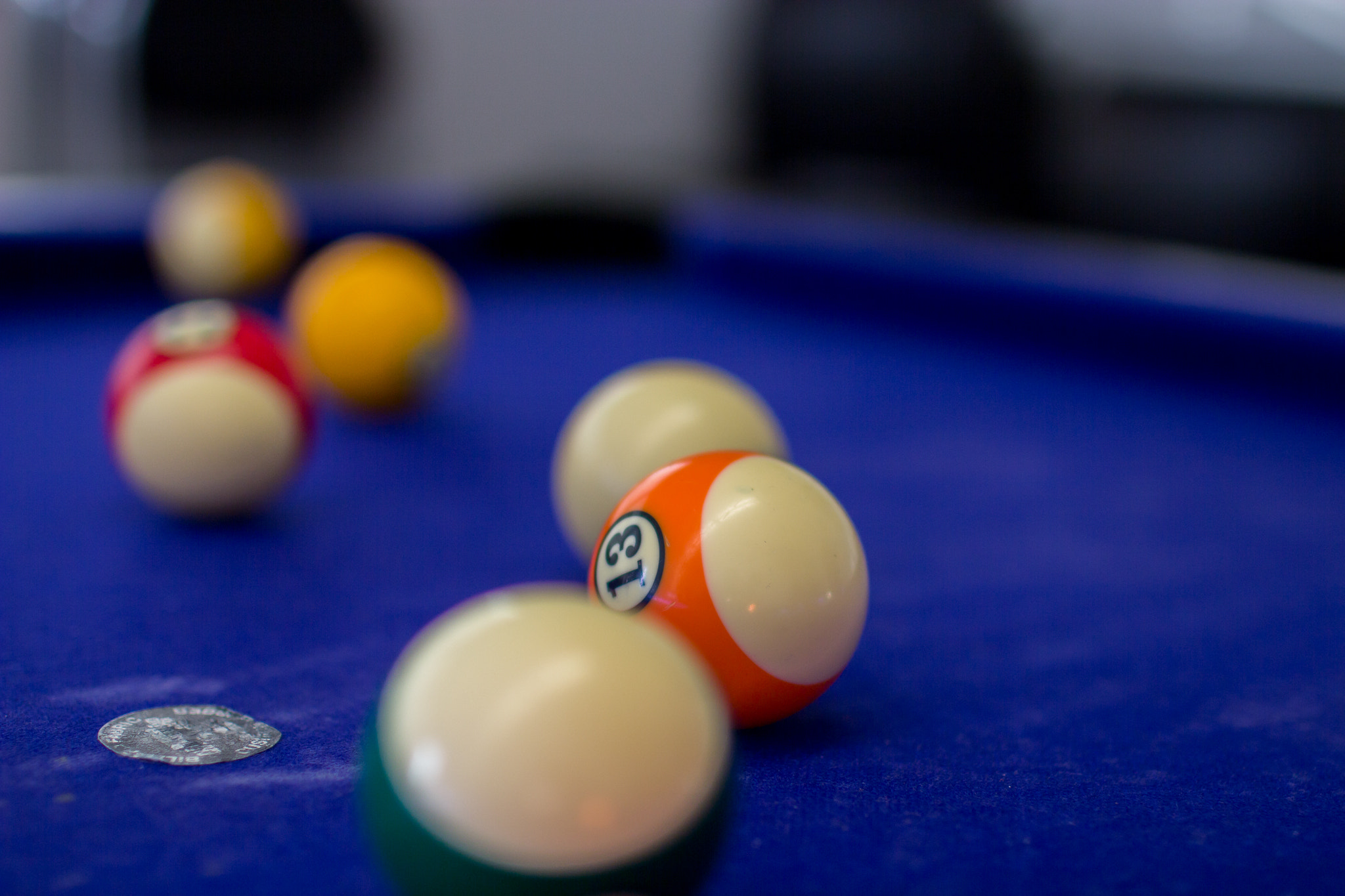 Canon EOS 60D + Canon EF 35mm F1.4L USM sample photo. Pool table photography