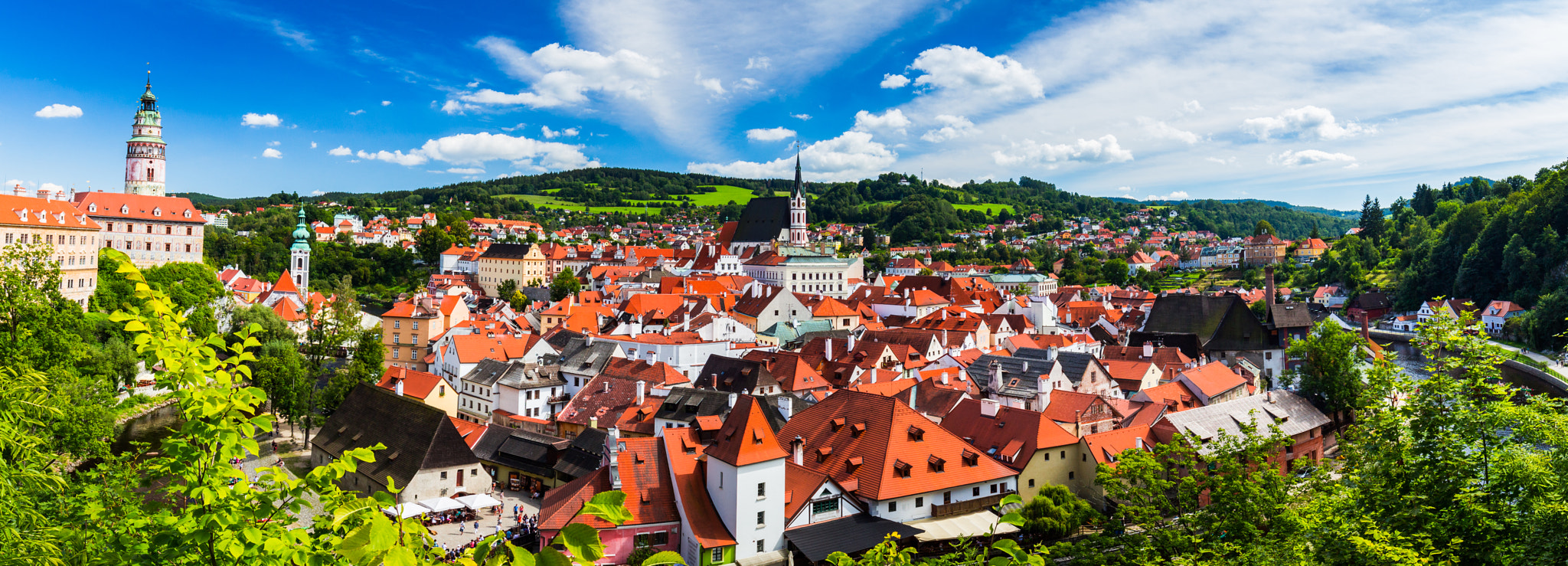 Canon EF 16-35mm F4L IS USM sample photo. Cityscape of cesky krumlov photography