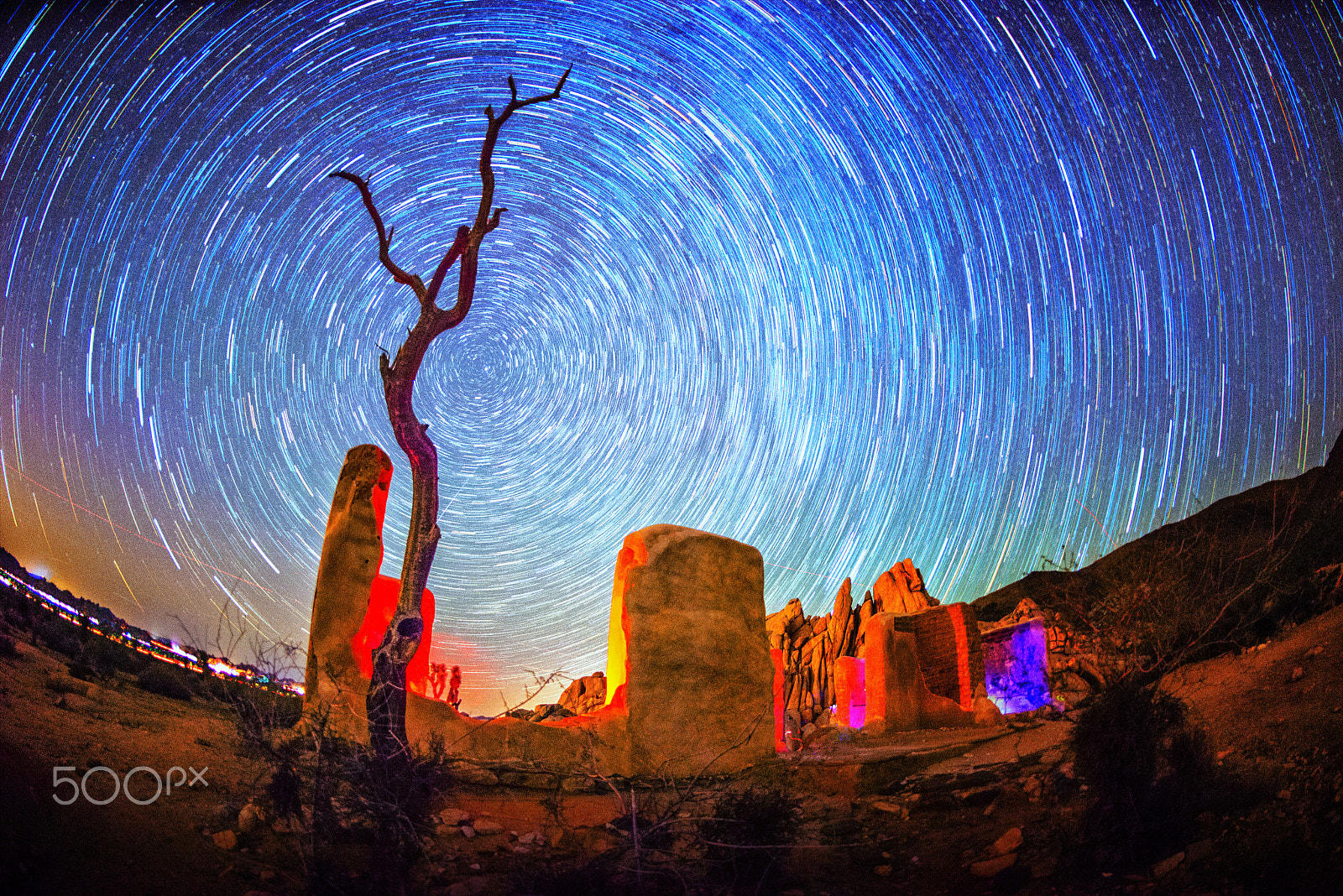 Nikon D800 + Nikon AF Fisheye-Nikkor 16mm F2.8D sample photo. Ryan ranch of joshua tree national park photography