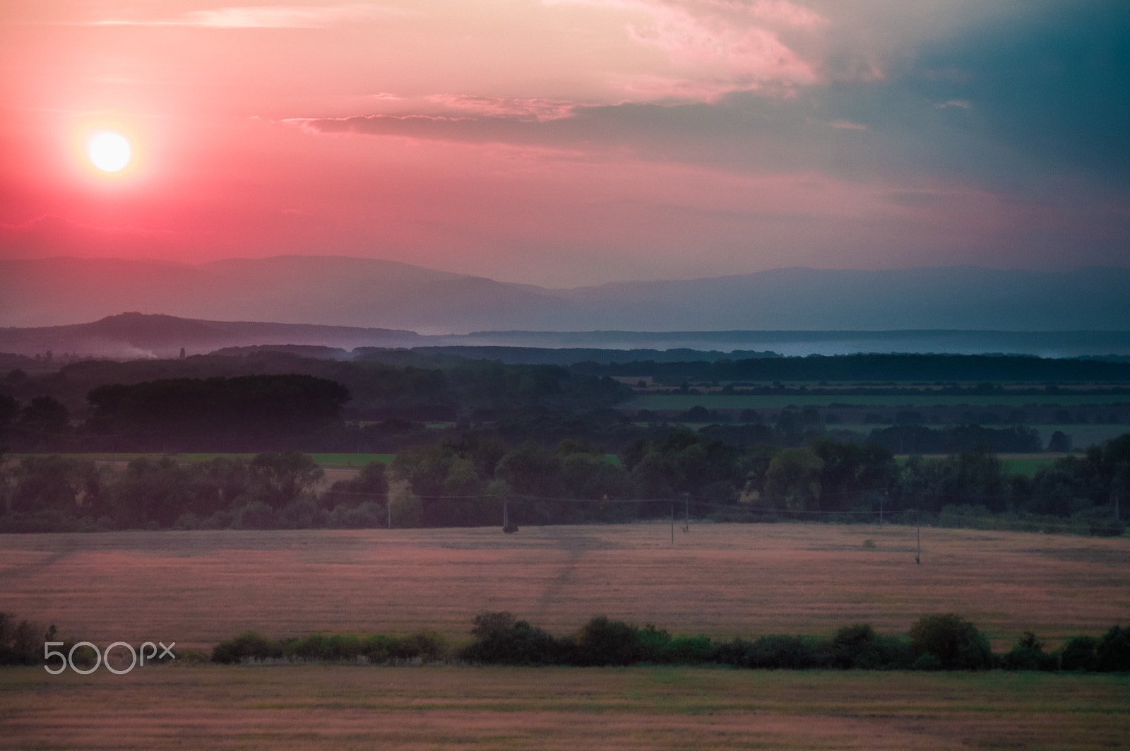 Pentax K-x + smc PENTAX-DA L 50-200mm F4-5.6 ED sample photo. Ordinary sunset* photography