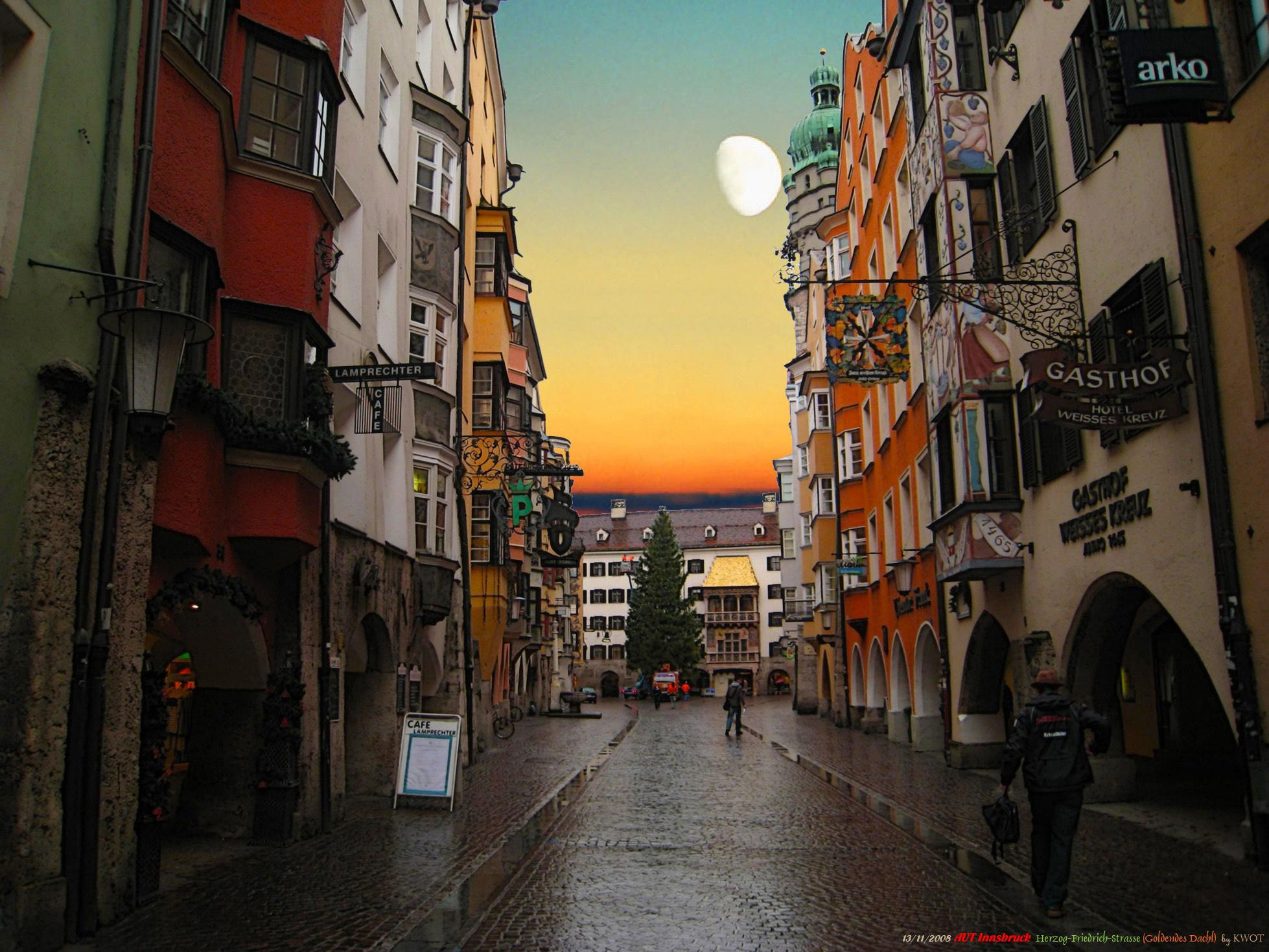 Canon DIGITAL IXUS 860 IS sample photo. Aut innsbruck [golden moon ~rain] nov 2008 by kwot photography