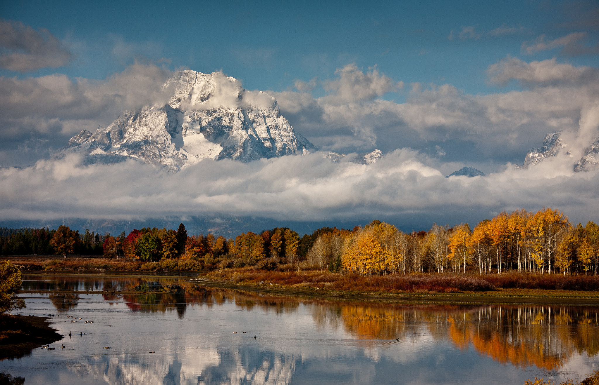 Canon EOS 5D + Canon EF 70-200mm F4L IS USM sample photo. Oxbow bend photography