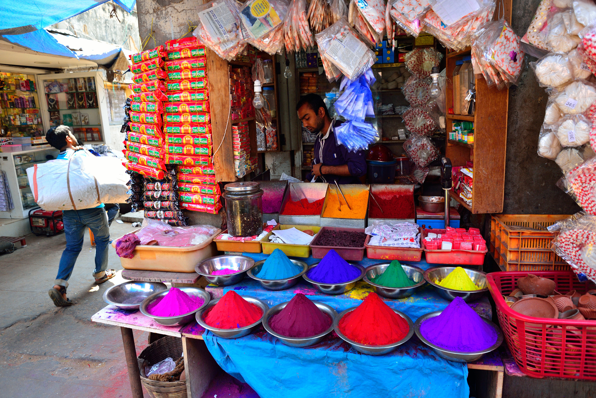 Nikon D610 + Nikon AF Nikkor 24mm F2.8D sample photo. Colors of india photography