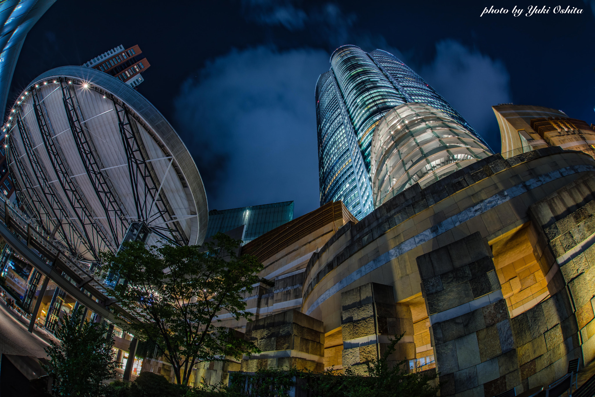 Nikon D810 + Sigma 15mm F2.8 EX DG Diagonal Fisheye sample photo. Roppongi hils photography