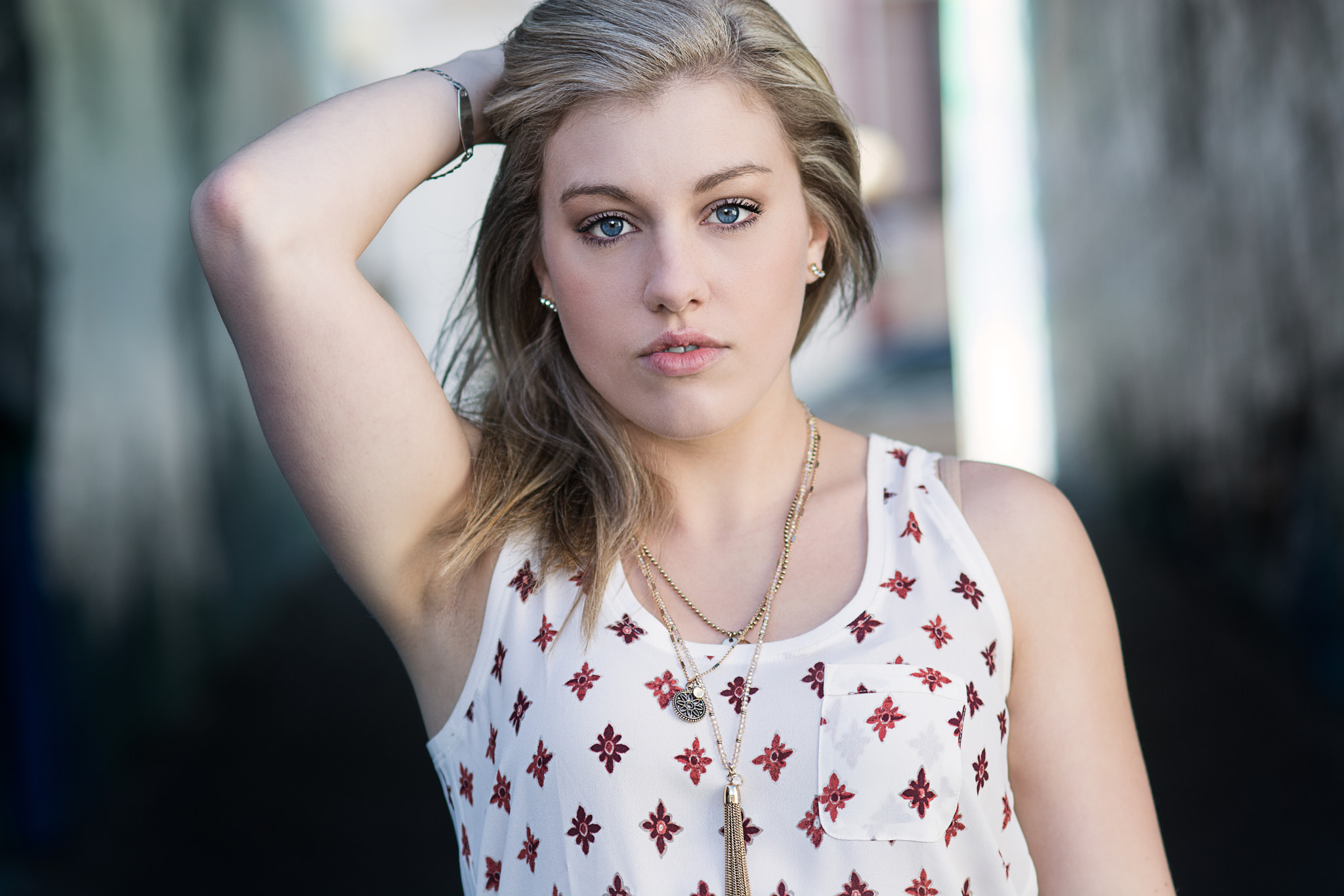 Nikon D7100 + Nikon AF Nikkor 85mm F1.8D sample photo. Kristina downtown portrait photography