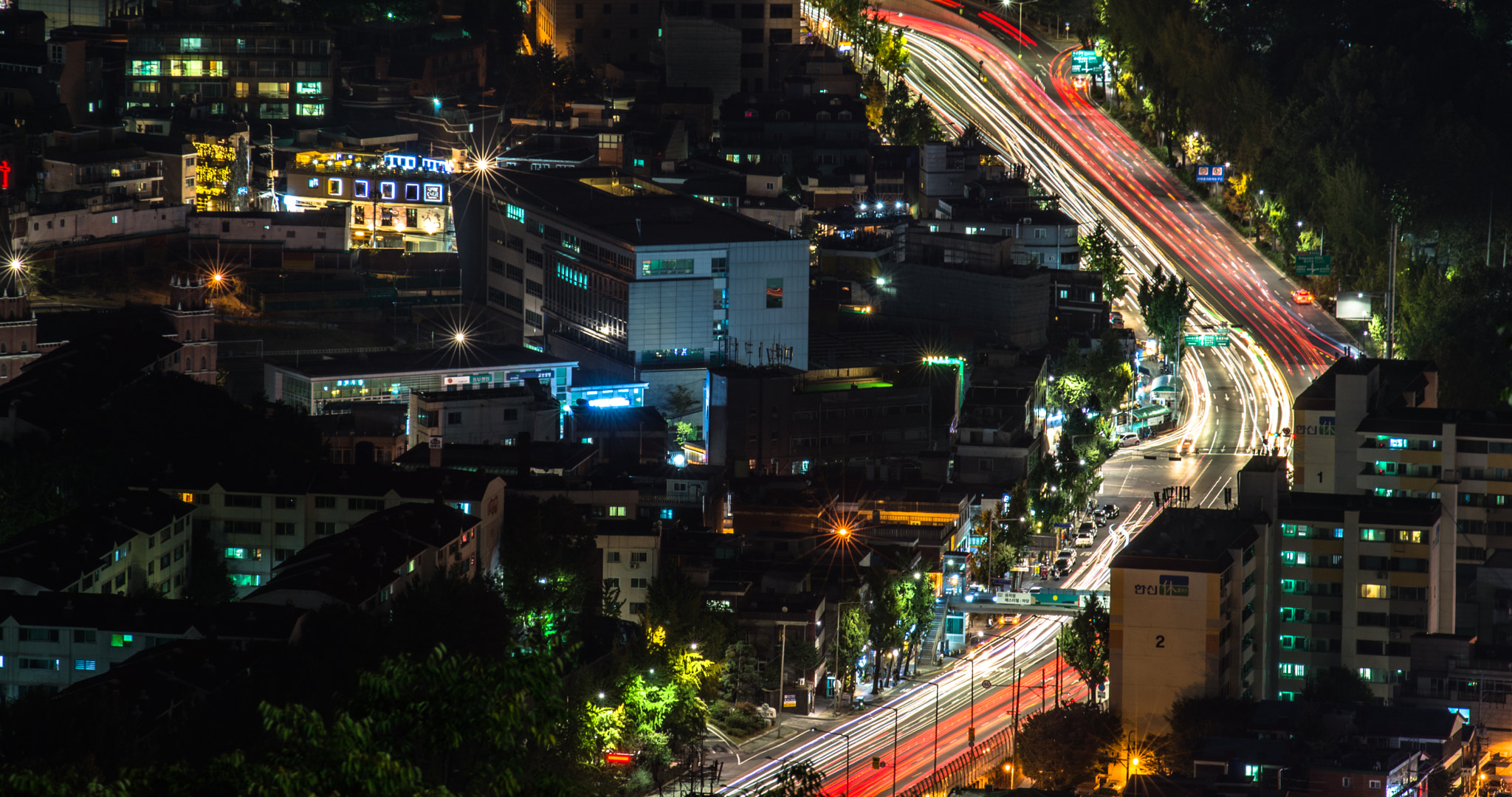 Nikon D7100 + Sigma 70-200mm F2.8 EX DG OS HSM sample photo. Night shot - seoul photography