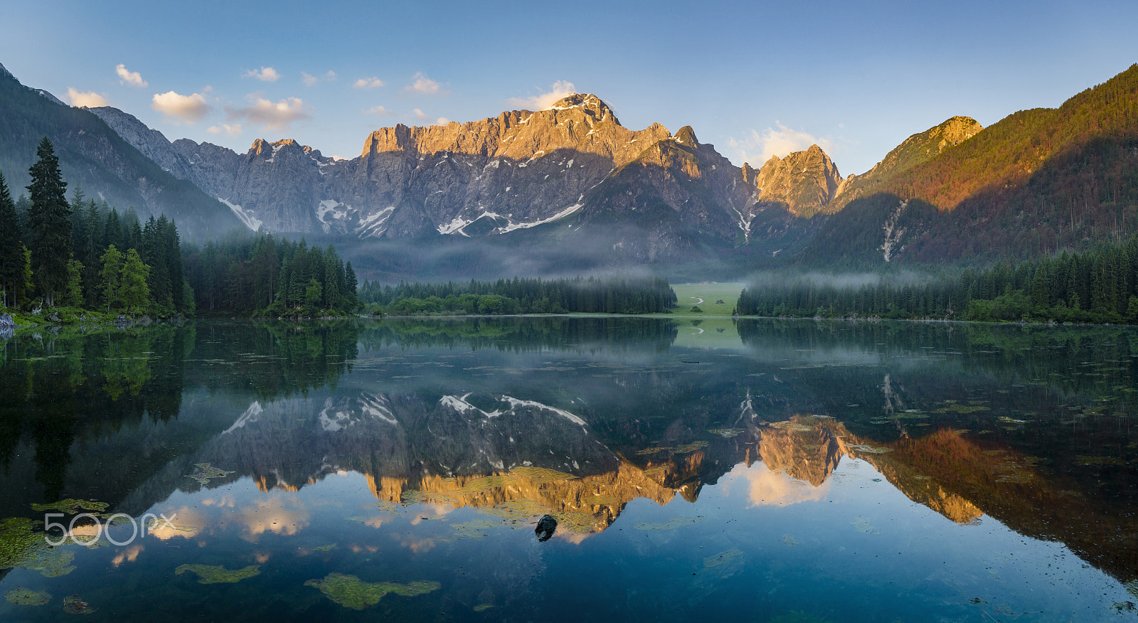 Sigma AF 10-20mm F4-5.6 EX DC sample photo. Julian alps reflected in the lake laghi di fusine photography