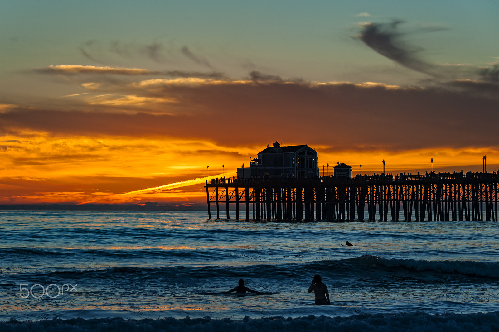 Nikon D700 sample photo. Sunset at oceanside - october 22, 2016 photography