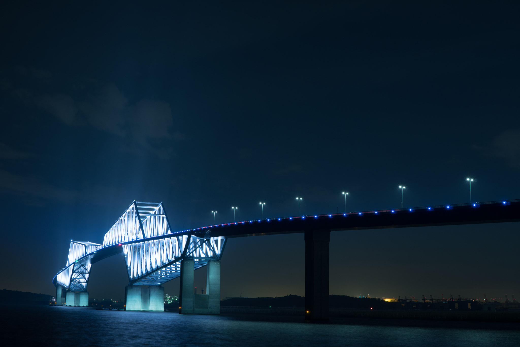 Sony a6300 + Sony Distagon T* FE 35mm F1.4 ZA sample photo. Tokyo gate bridge photography