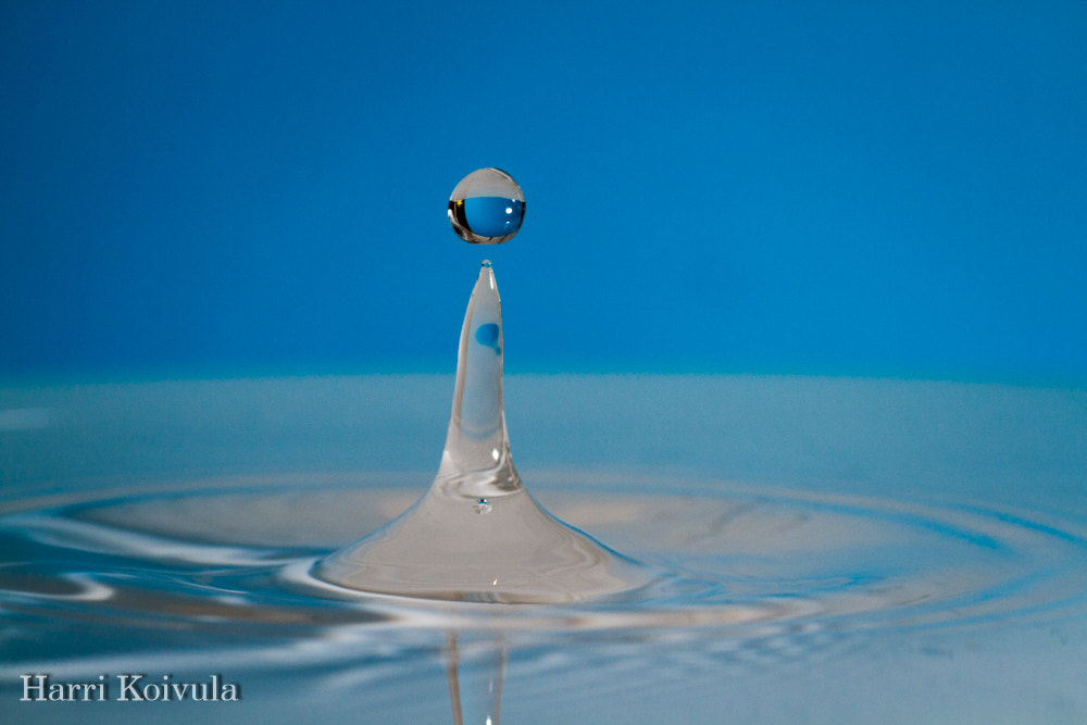 Canon EOS 7D + Canon EF 135mm F2L USM sample photo. Waterdrop photography